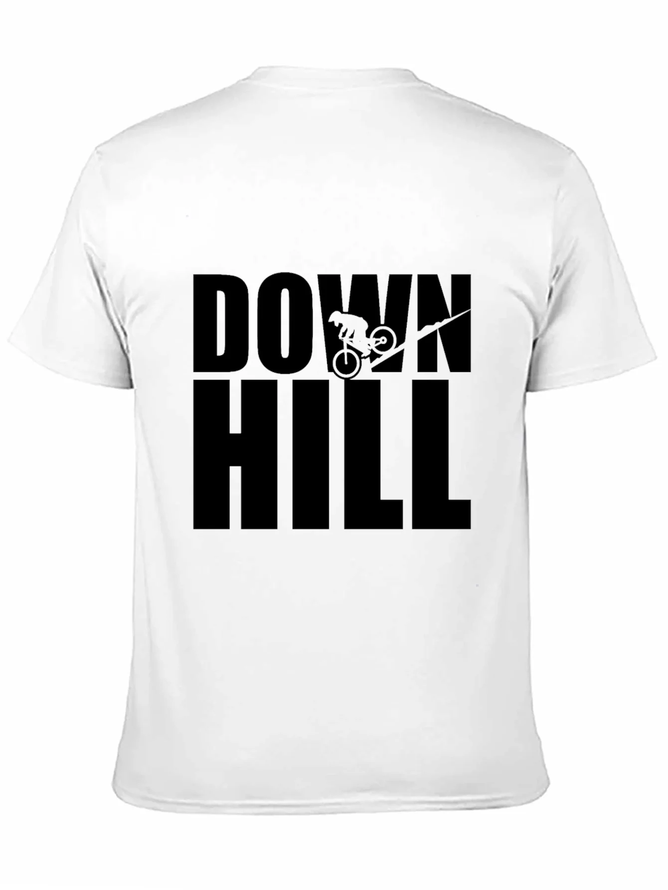 Downhill Mountain Biking Black T-Shirt