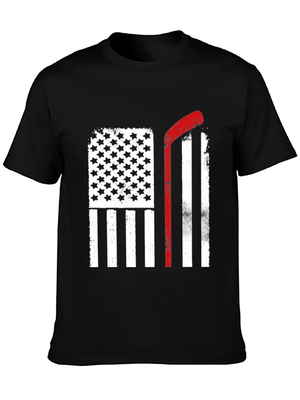 USA Hockey Stick Flag T-Shirt