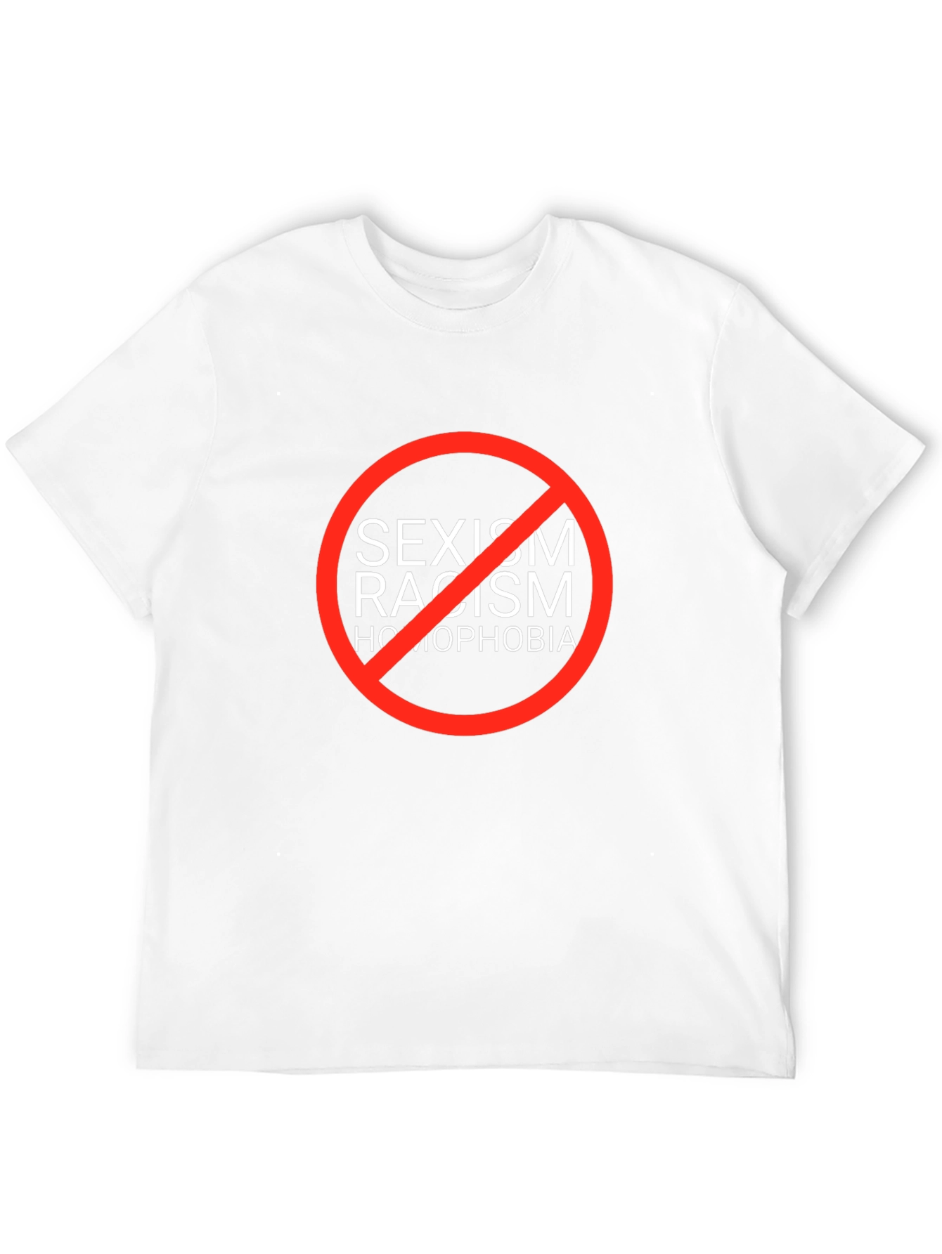 Equality T-Shirt: No Sexism Racism Homophobia