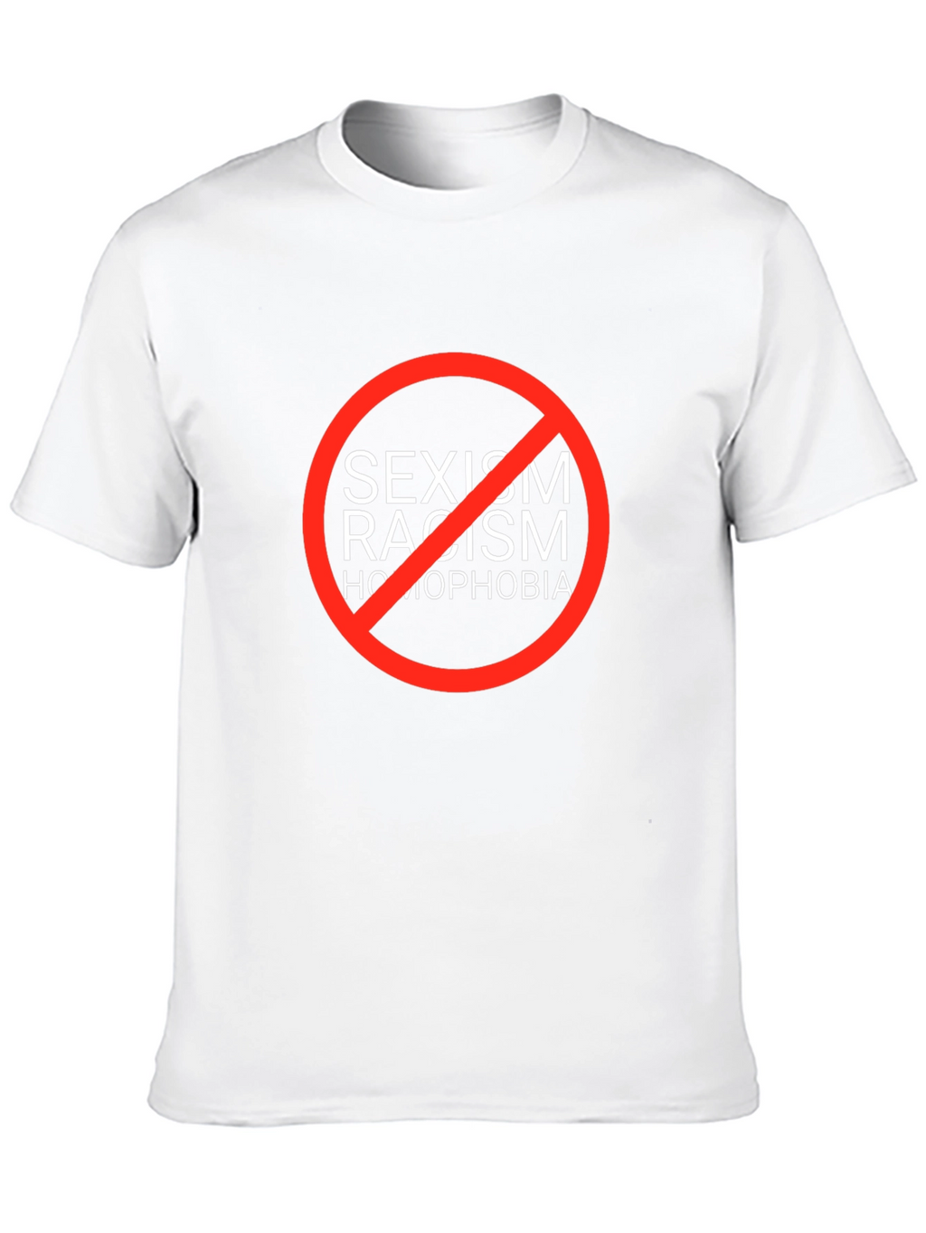 Equality T-Shirt: No Sexism Racism Homophobia