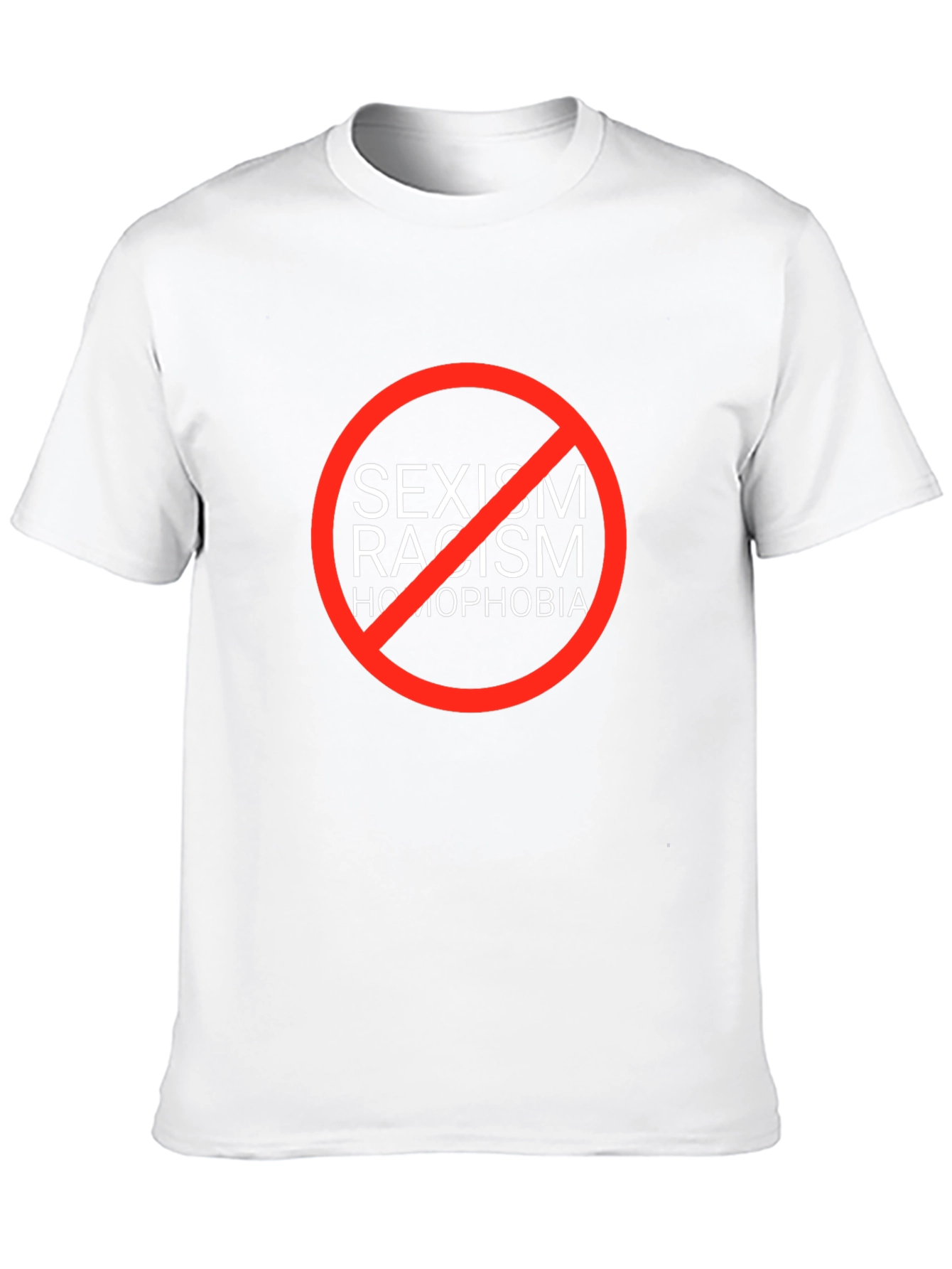 Equality T-Shirt: No Sexism Racism Homophobia