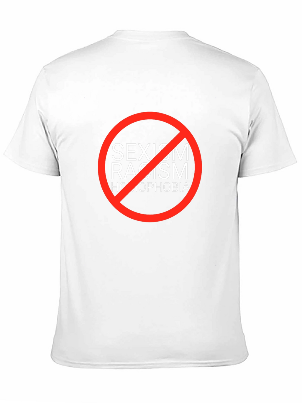 Equality T-Shirt: No Sexism Racism Homophobia