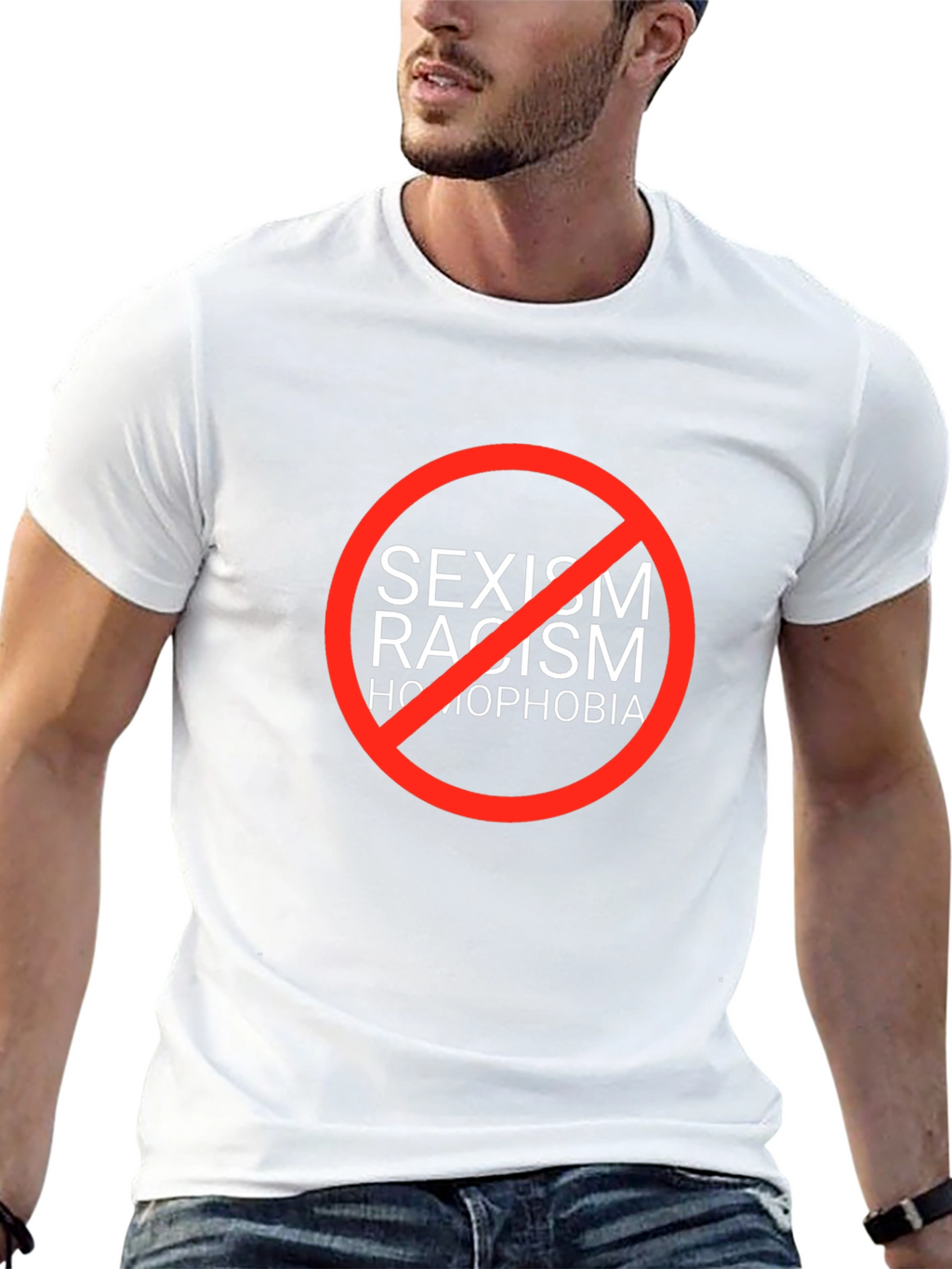 Equality T-Shirt: No Sexism Racism Homophobia