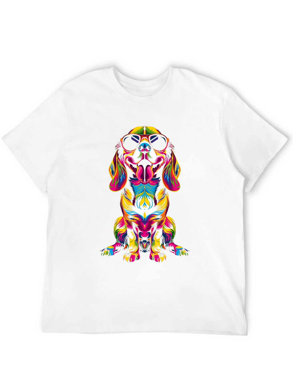 Cool Dog Graphic Tee - Vivid Art Design