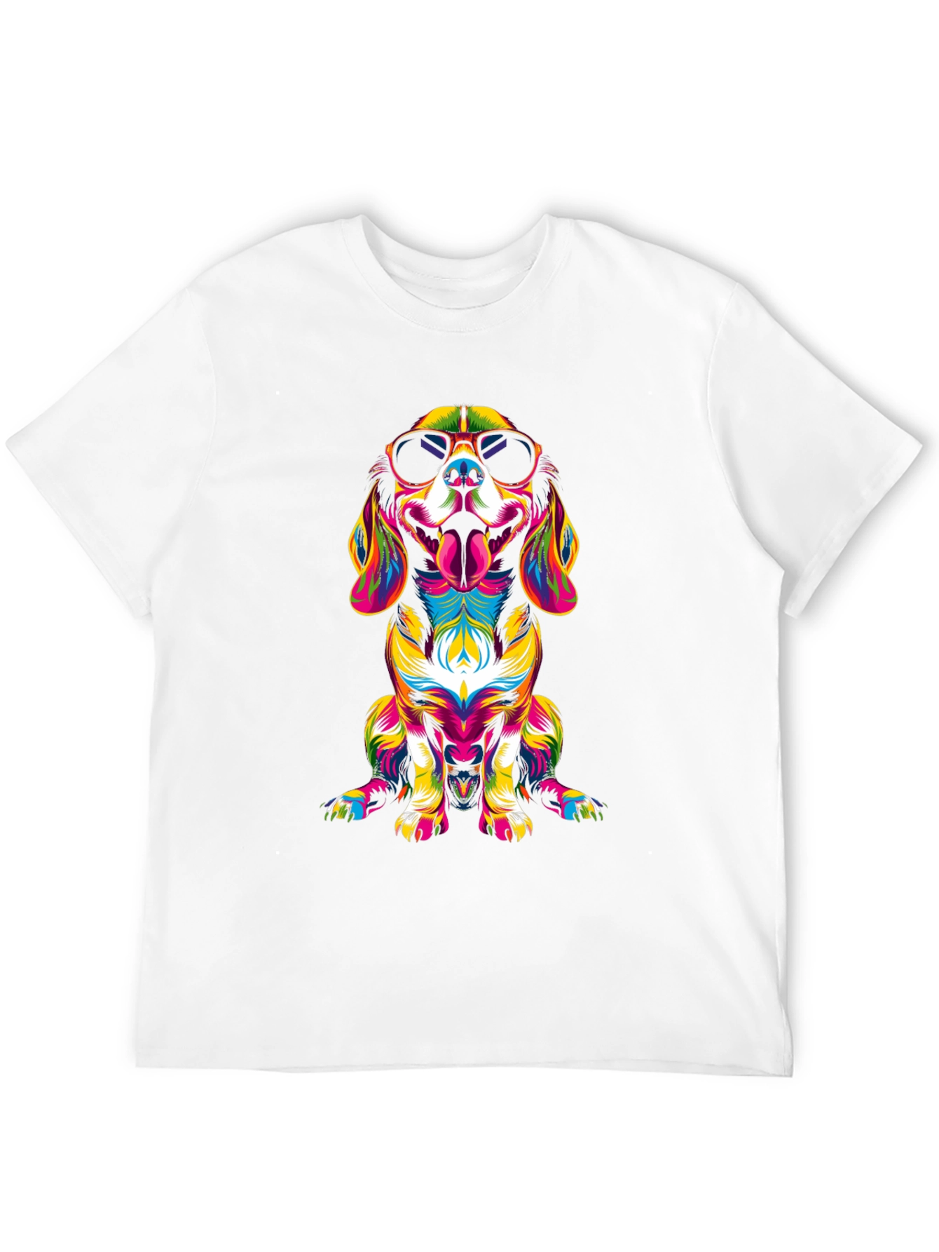 Cool Dog Graphic Tee - Vivid Art Design