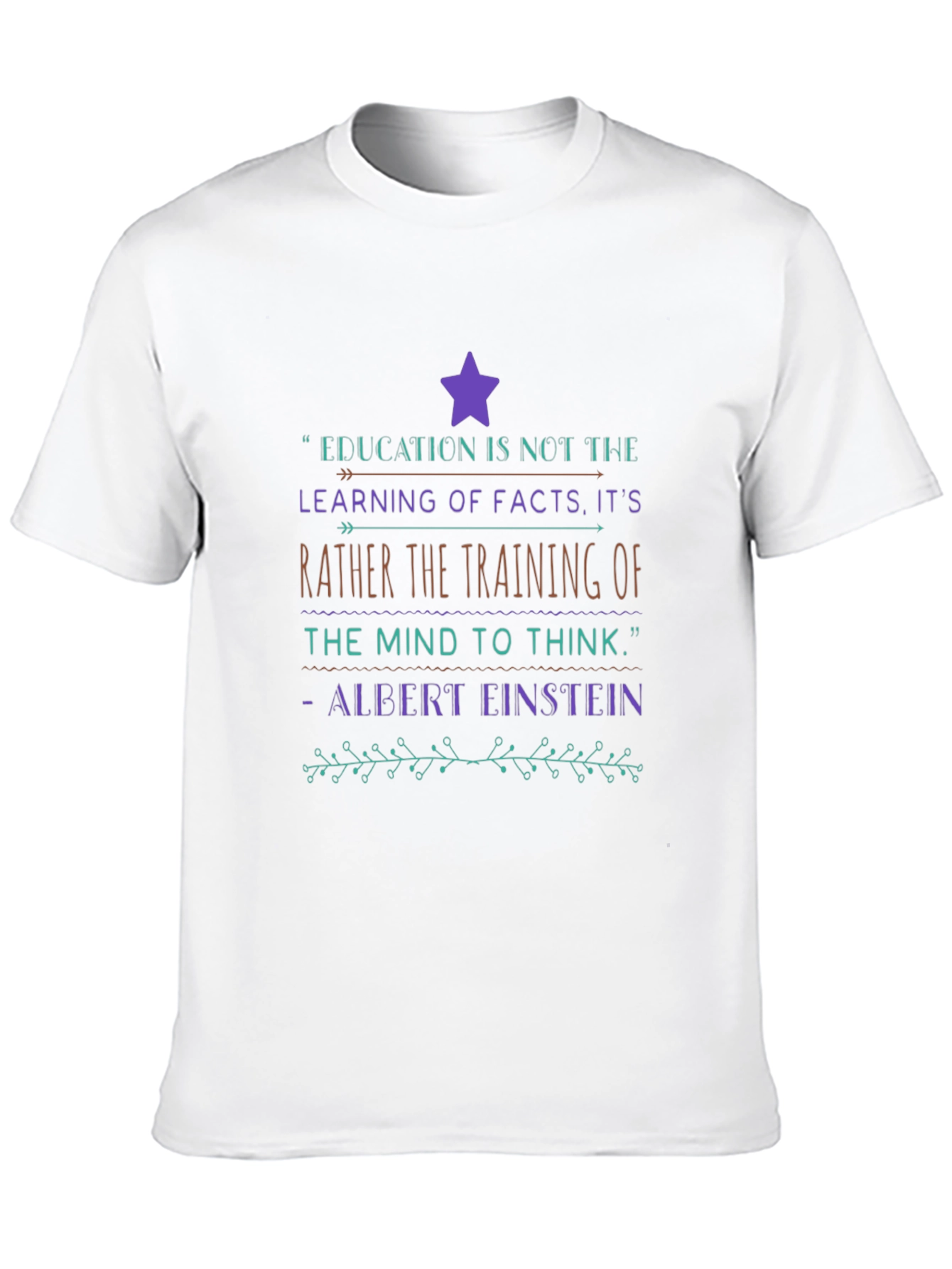 Education Quote Graphic T-Shirt