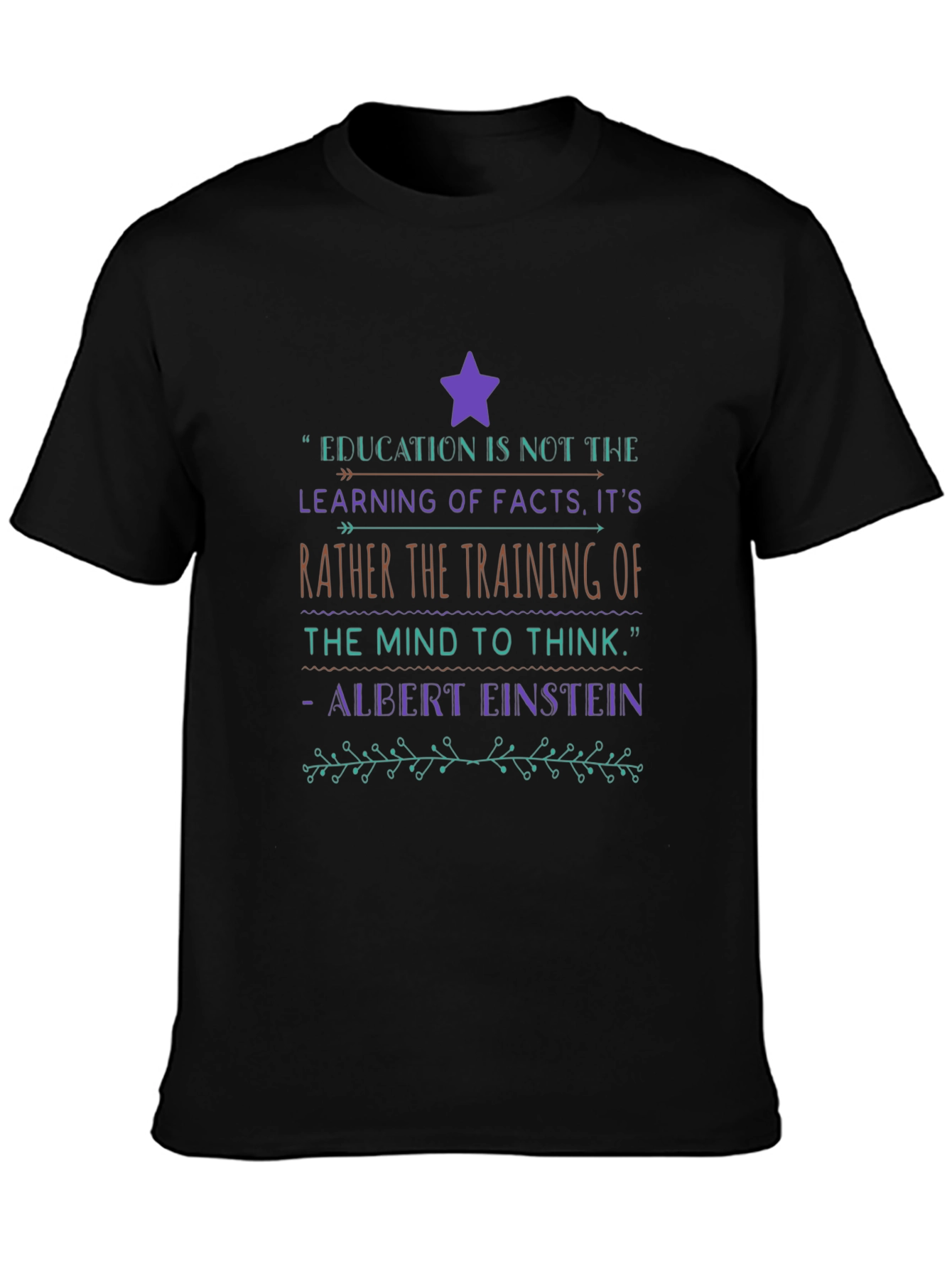 Education Quote Graphic T-Shirt