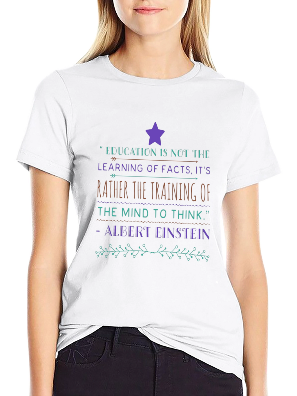 Education Quote Graphic T-Shirt