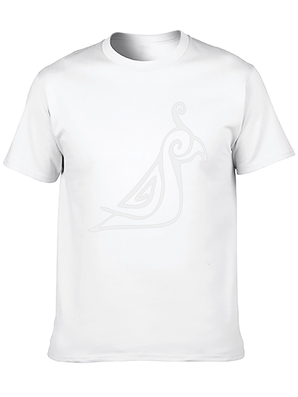 Stylish Bird Graphic Black T-Shirt