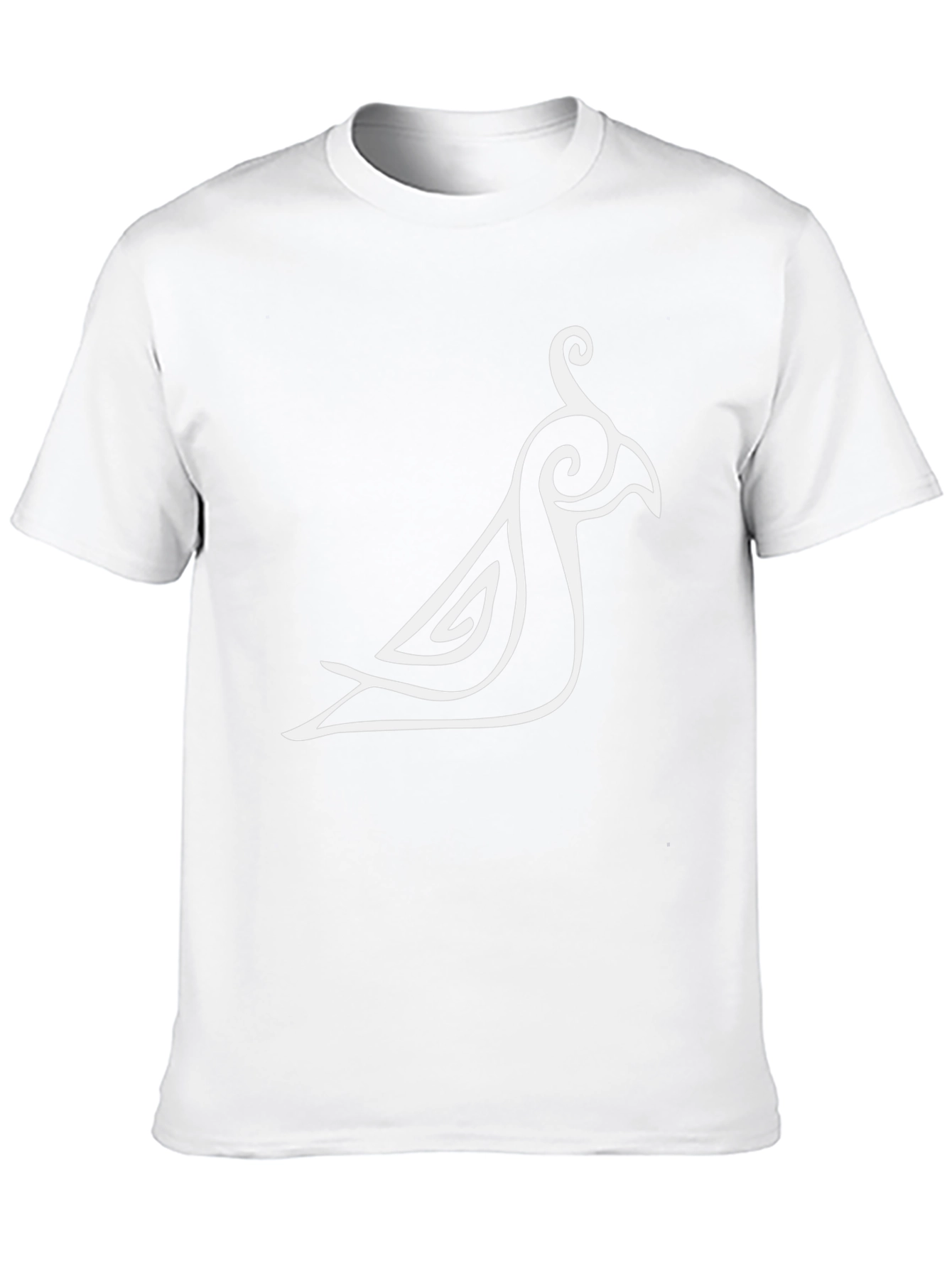 Stylish Bird Graphic Black T-Shirt