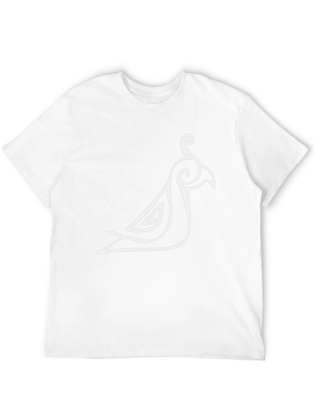 Stylish Bird Graphic Black T-Shirt