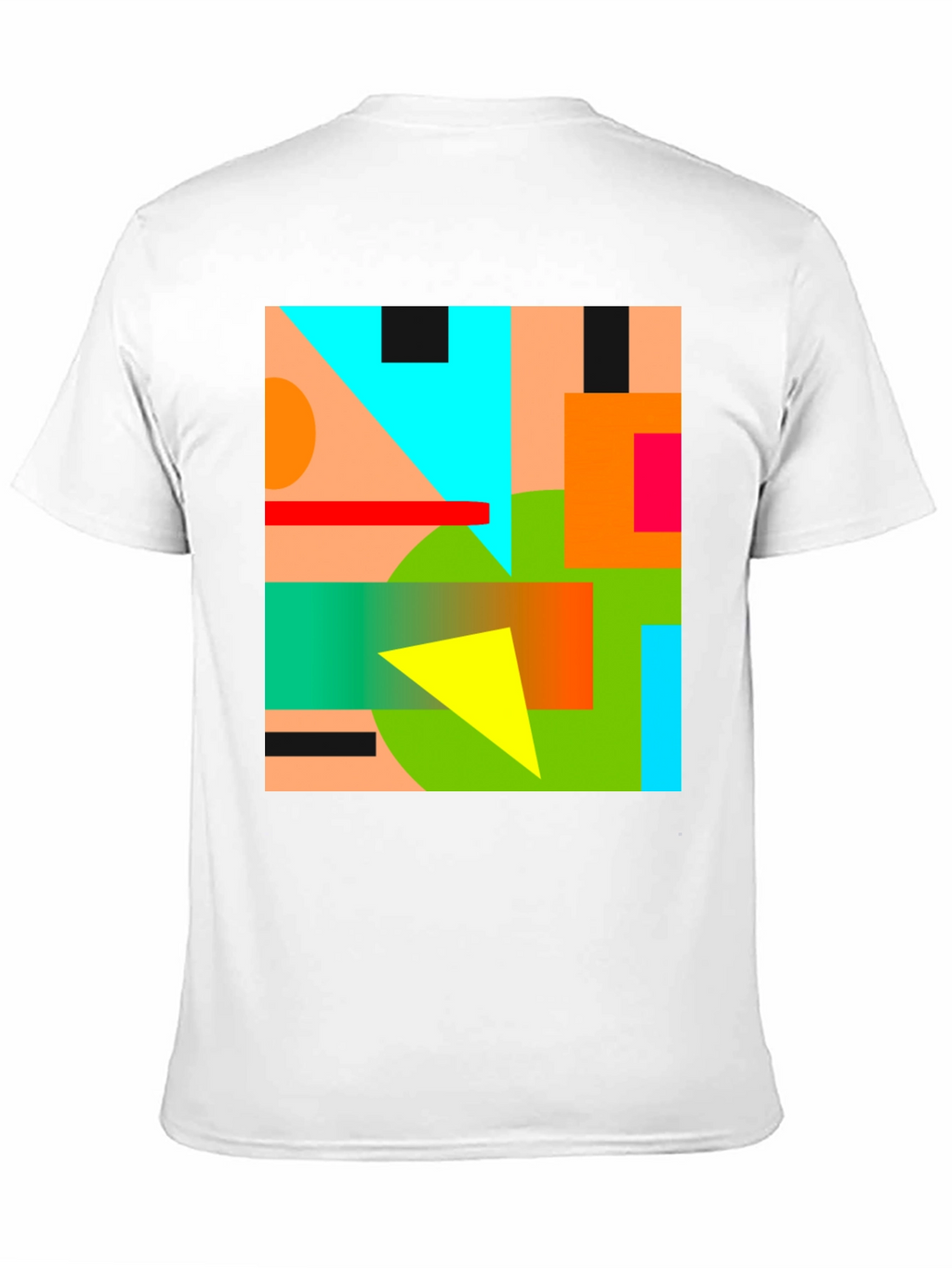 Abstract Geometric Graphic Tee - Modern Art Shirt
