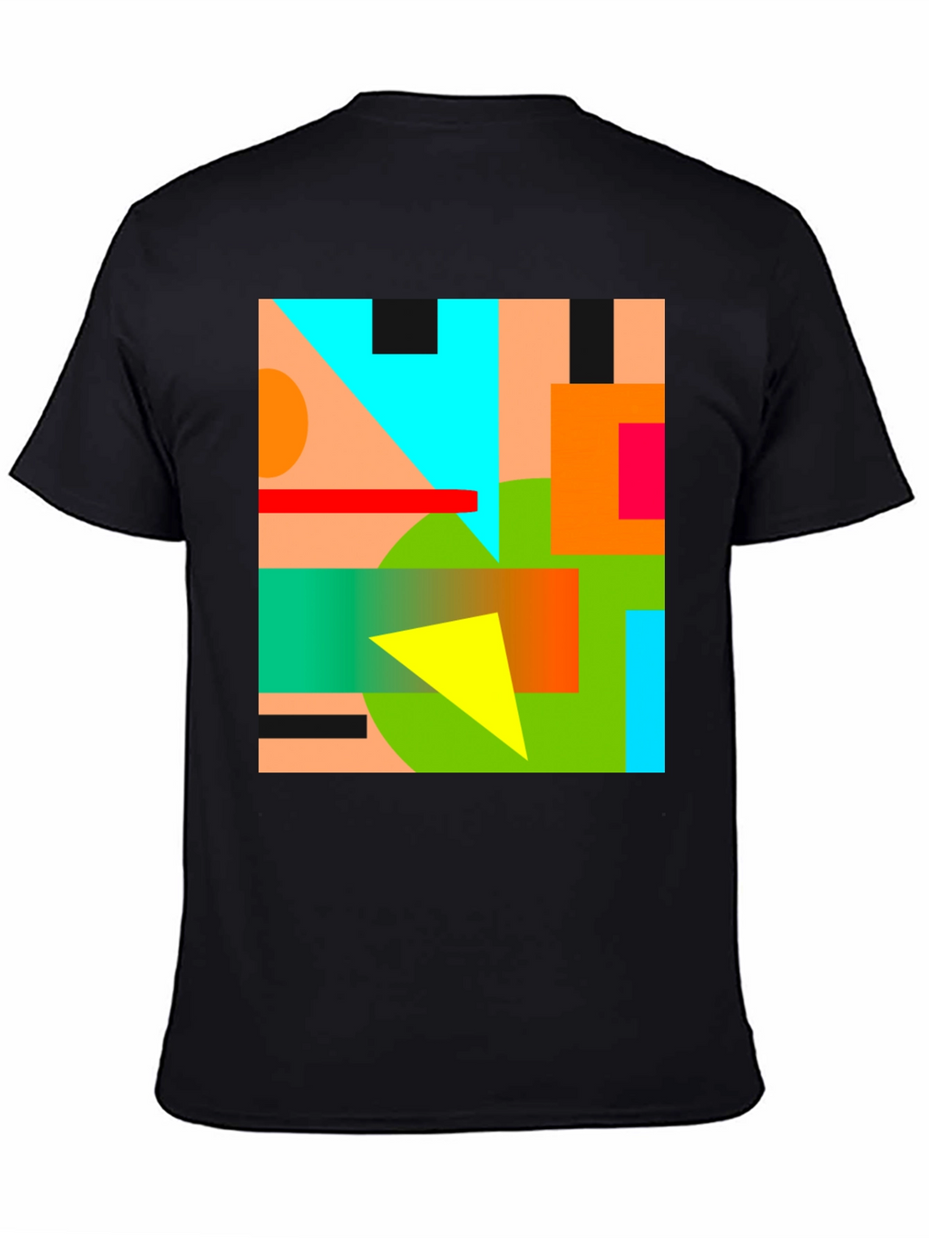 Abstract Geometric Graphic Tee - Modern Art Shirt