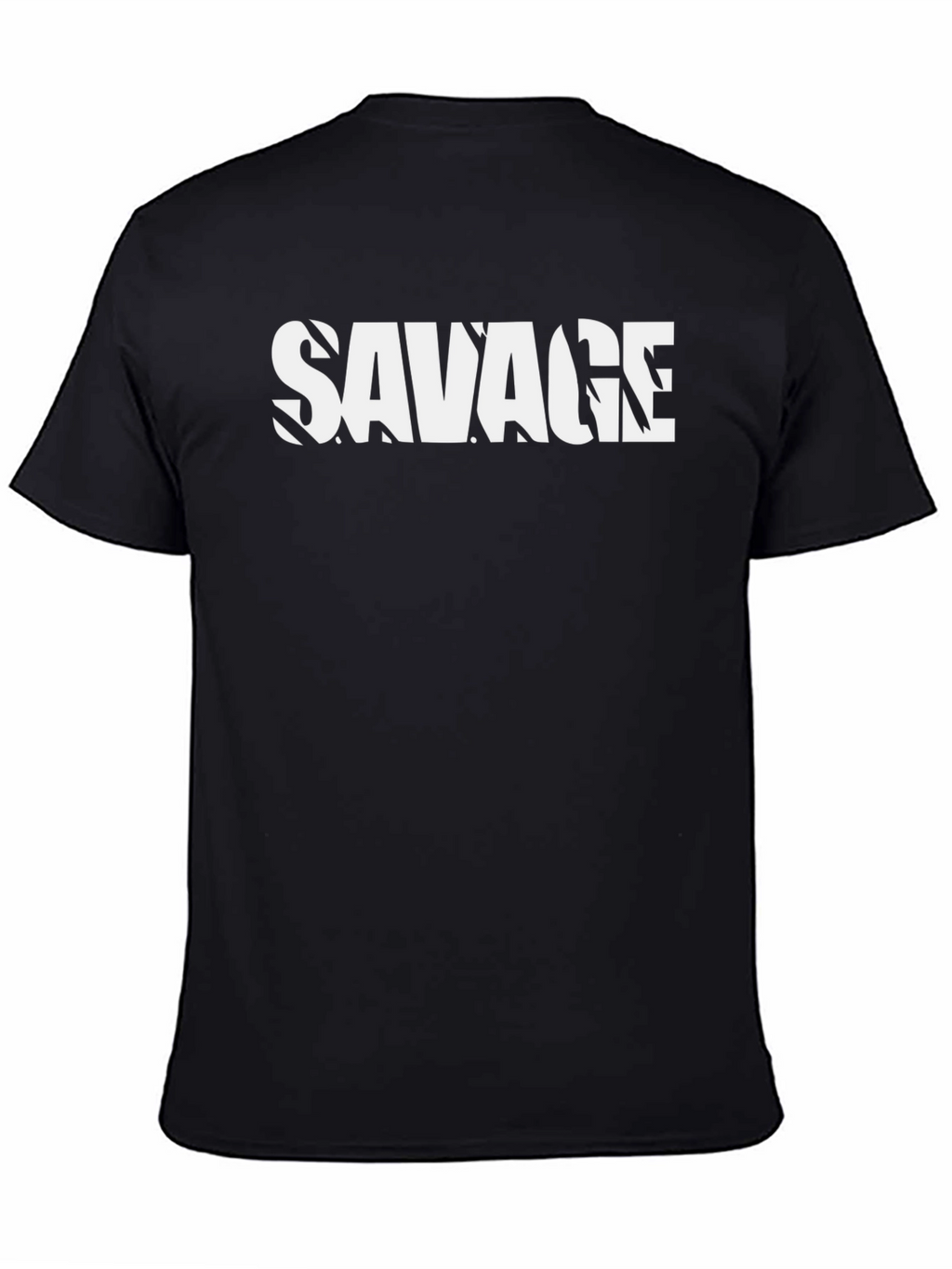 Savage Graphic Print Black T-Shirt