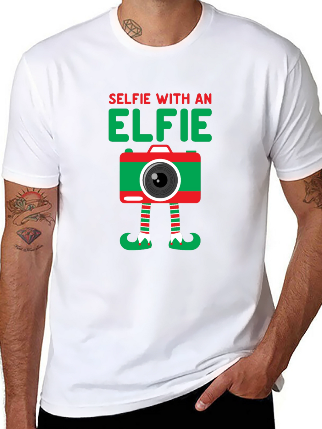 Selfie with an Elfie Christmas T-Shirt