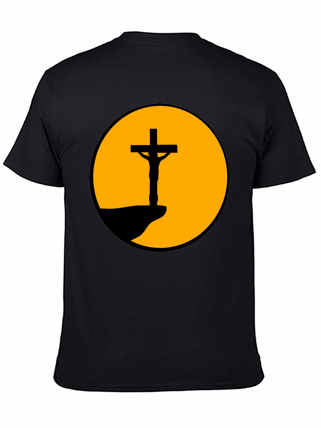 Sunset Crucifixion Graphic Tee - Bold Statement Shirt