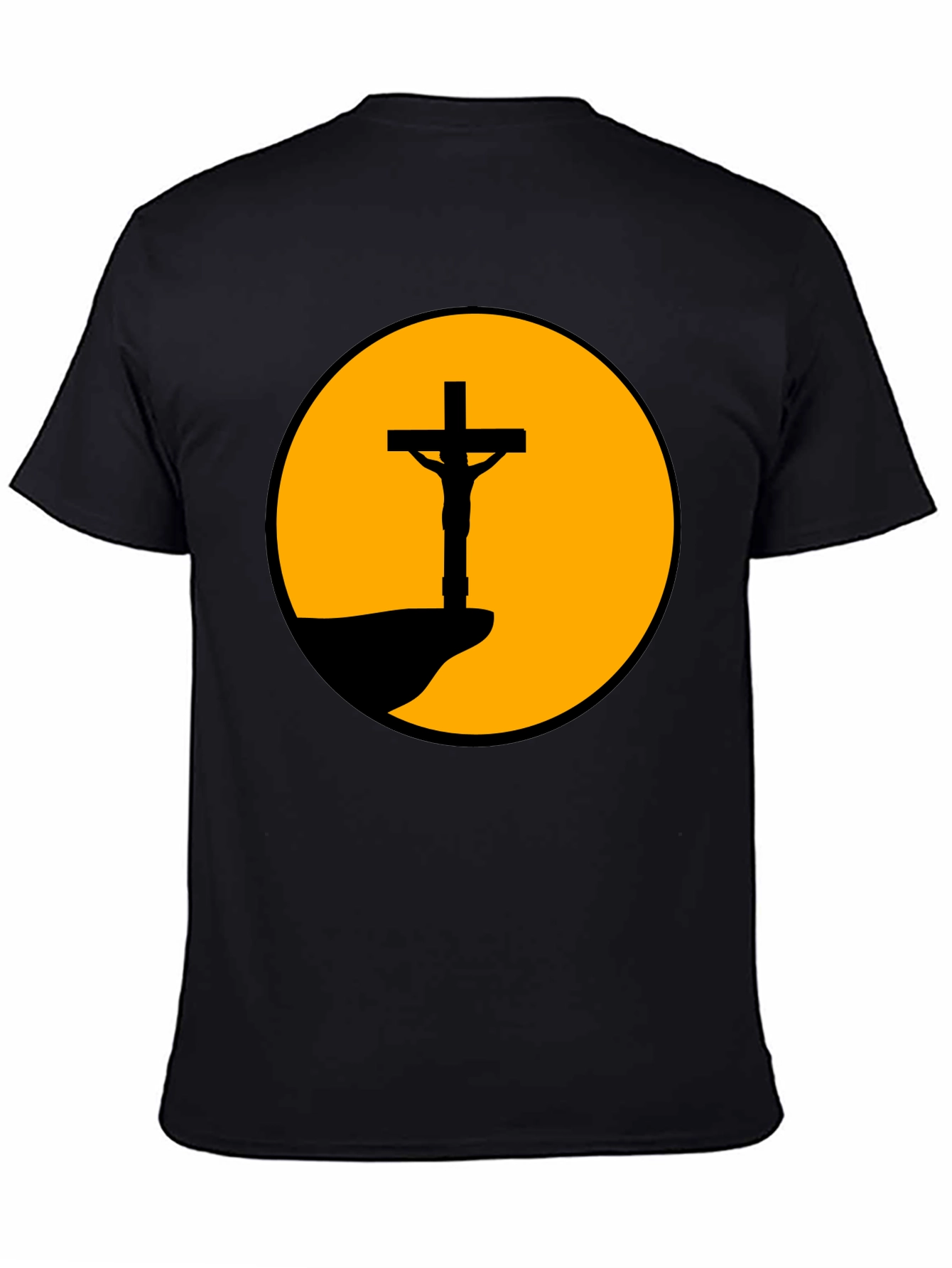 Sunset Crucifixion Graphic Tee - Bold Statement Shirt