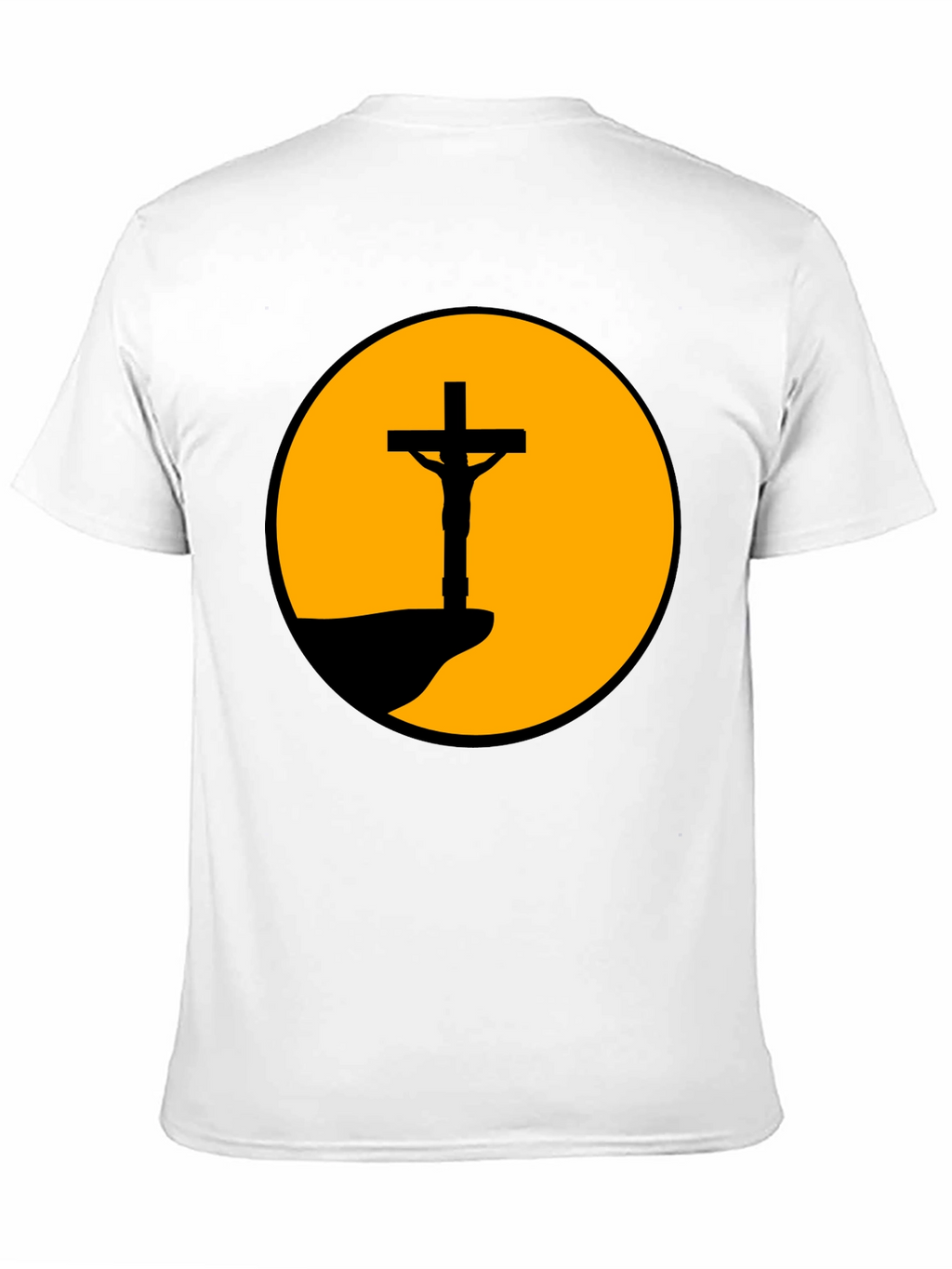 Sunset Crucifixion Graphic Tee - Bold Statement Shirt