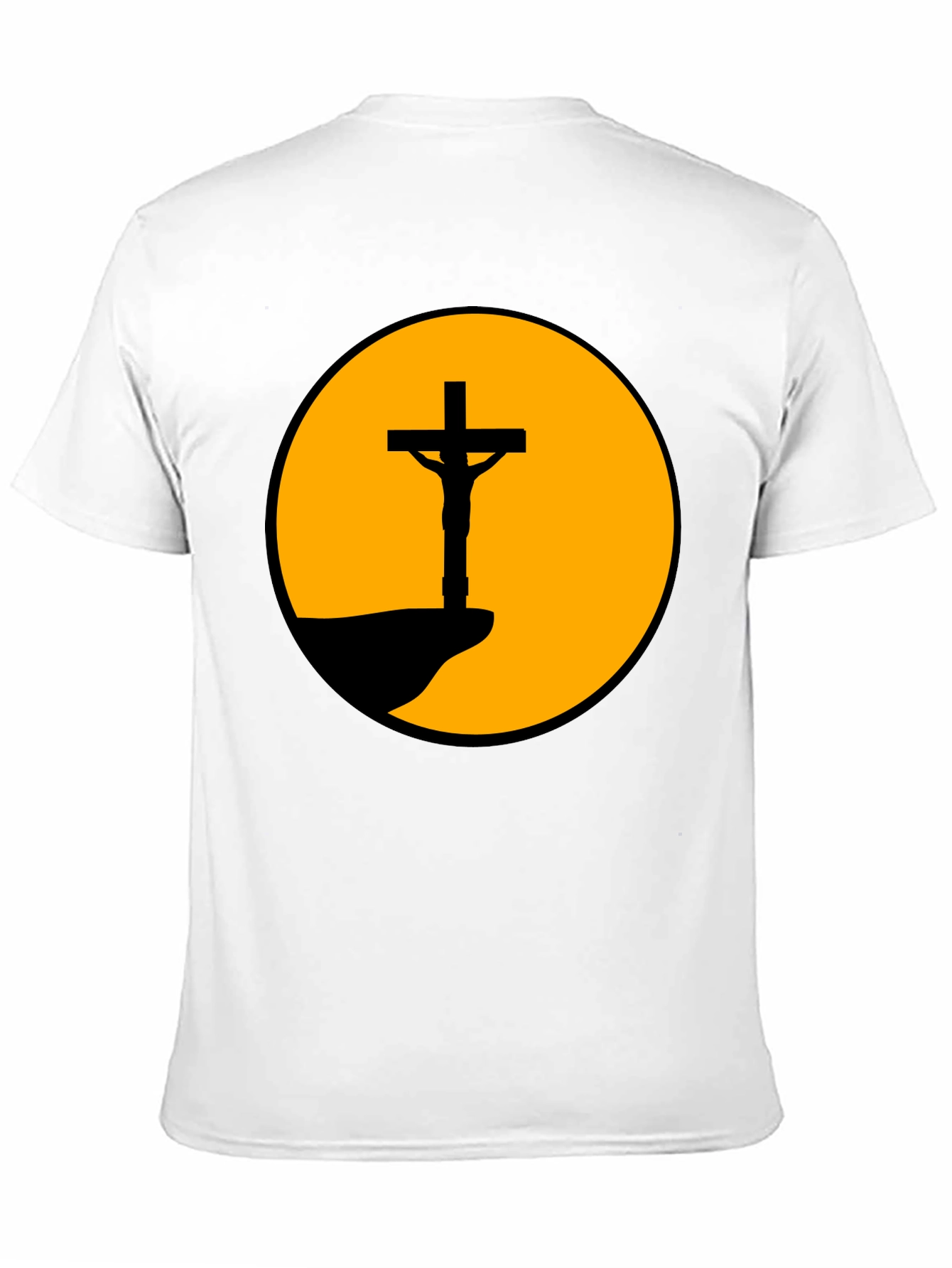 Sunset Crucifixion Graphic Tee - Bold Statement Shirt