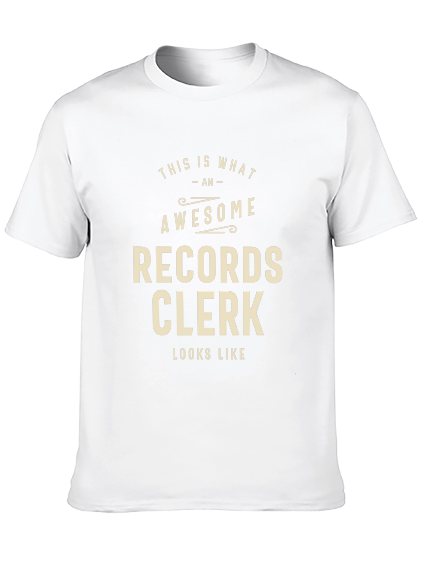 Awesome Records Clerk Graphic T-Shirt