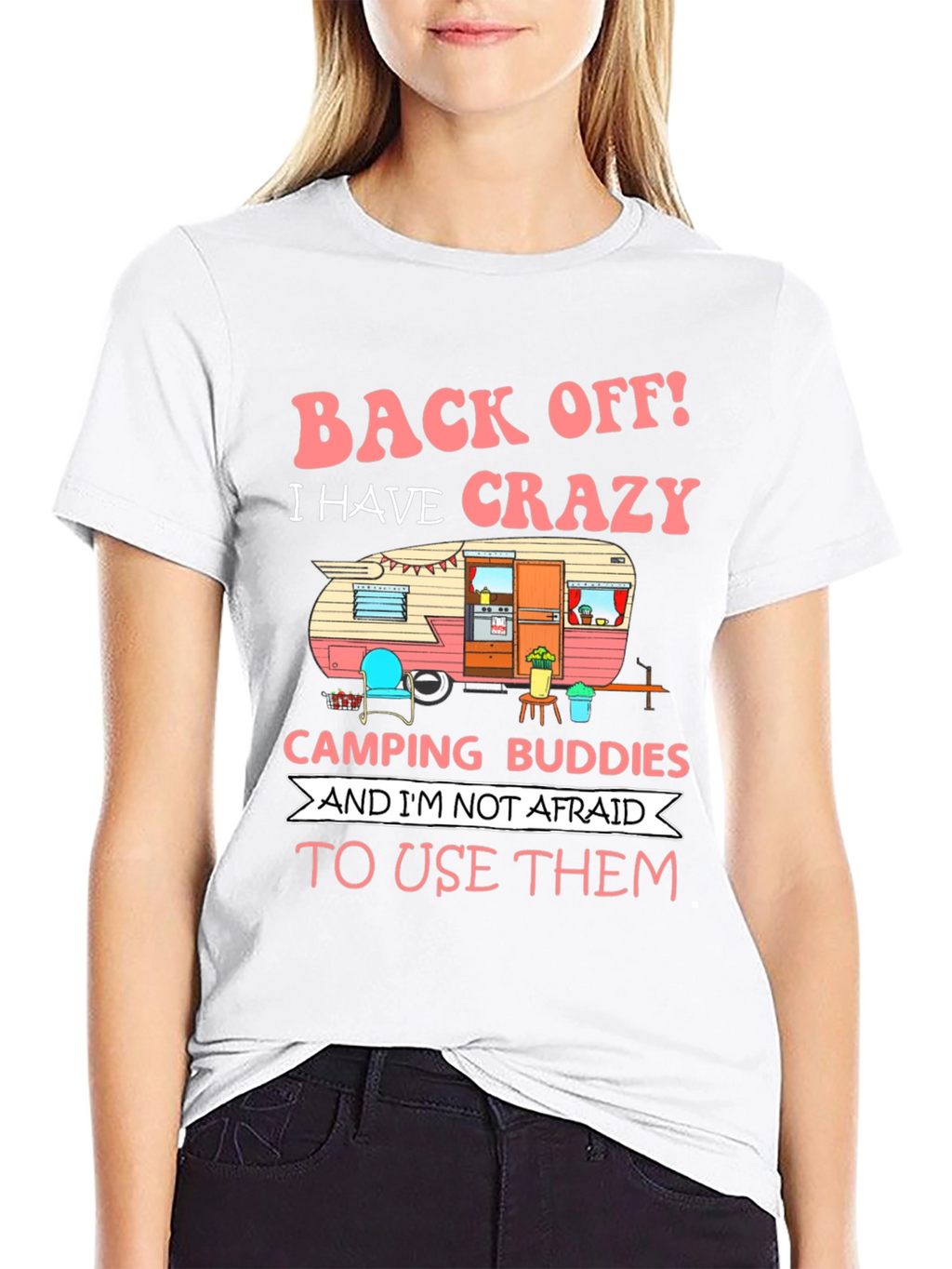 Crazy Camping Buddies Graphic T-Shirt