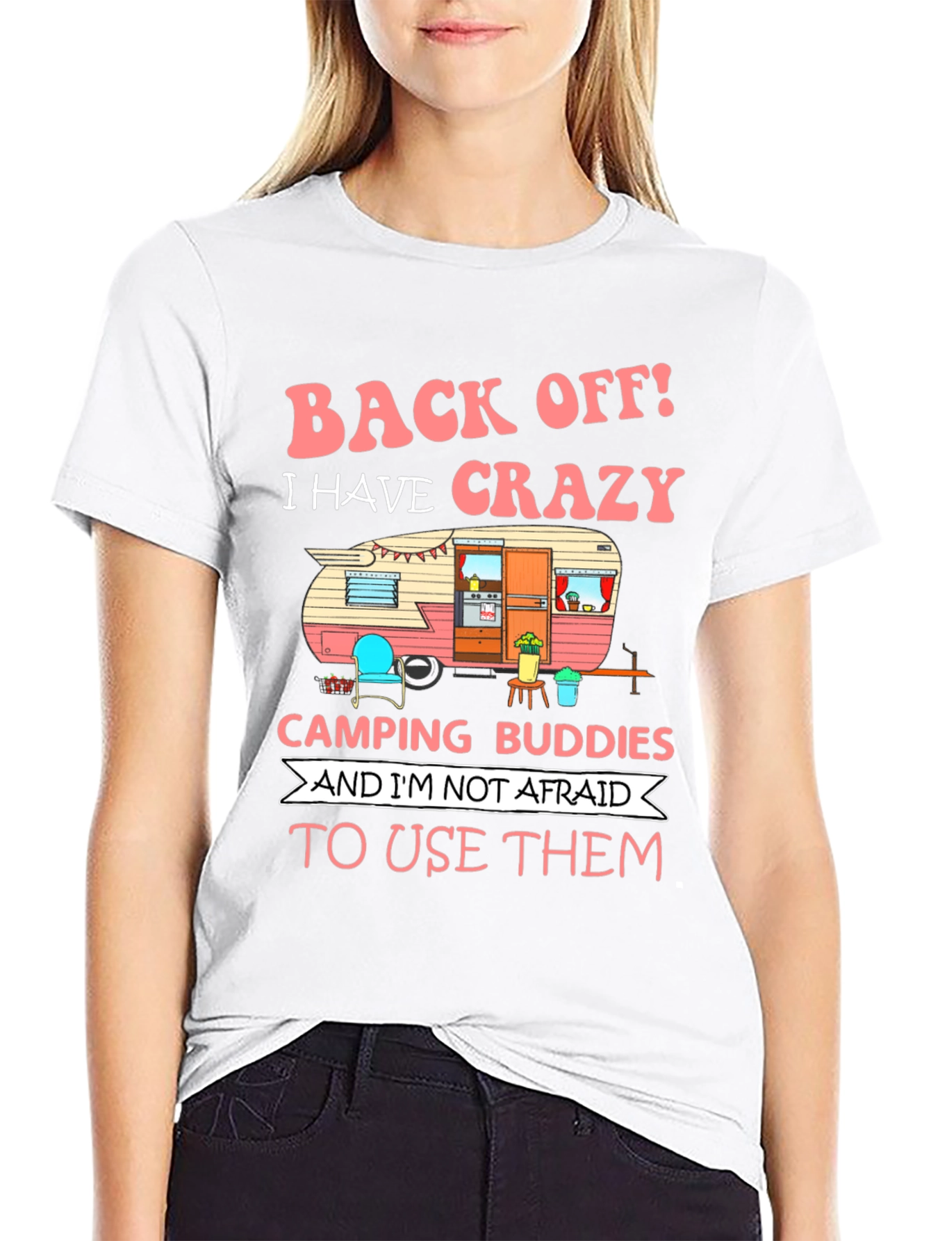 Crazy Camping Buddies Graphic T-Shirt