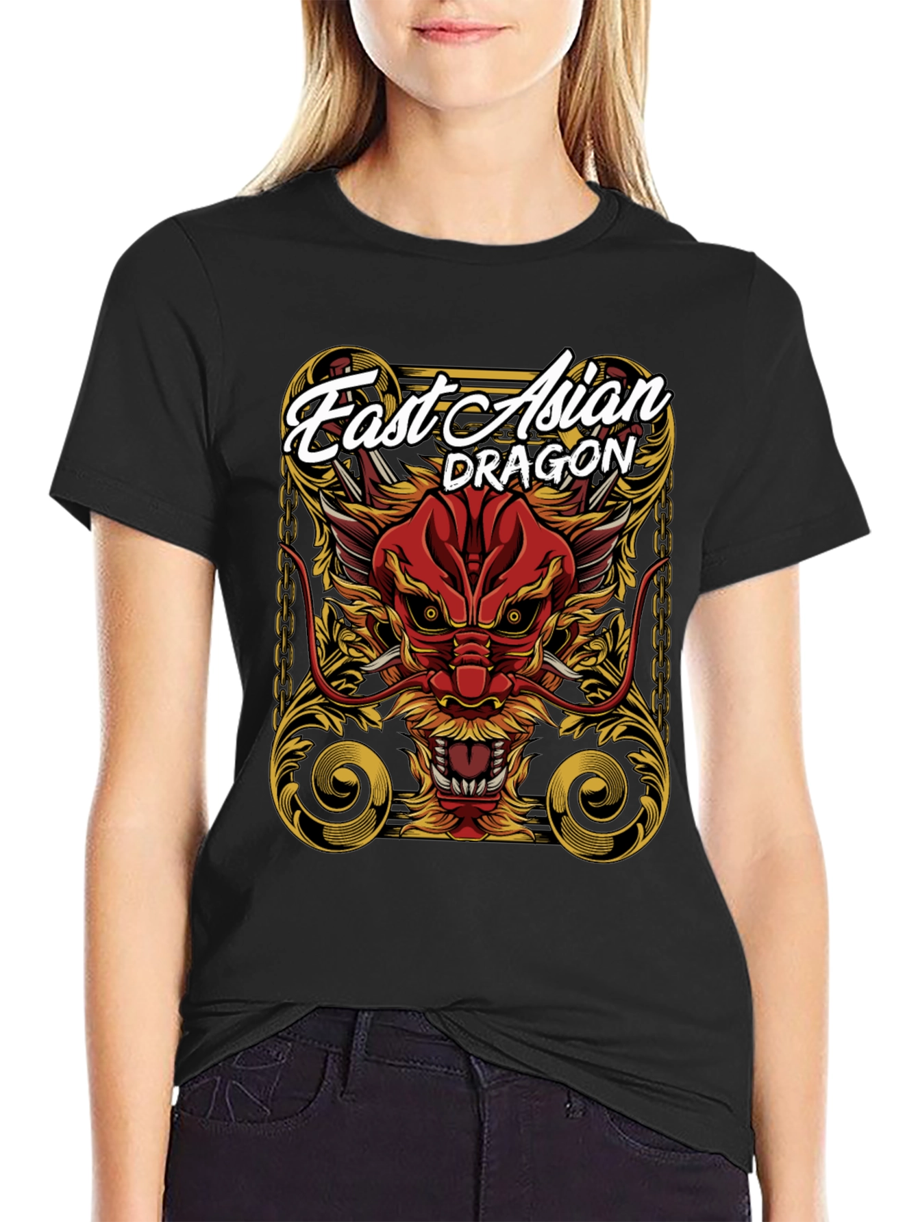 East Asian Dragon Graphic Tee - Bold Statement