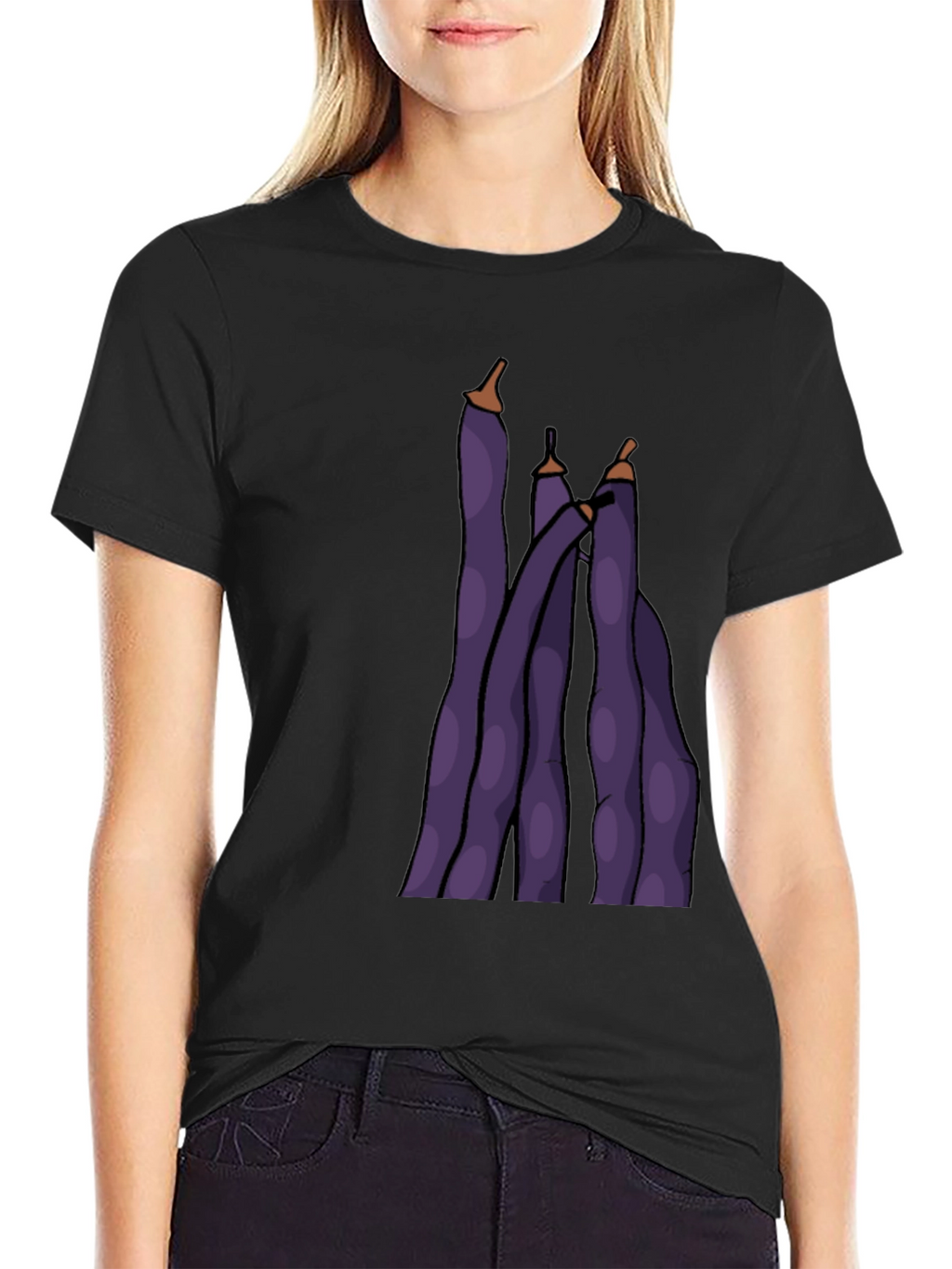 Funky Purple Bean Graphic Tee