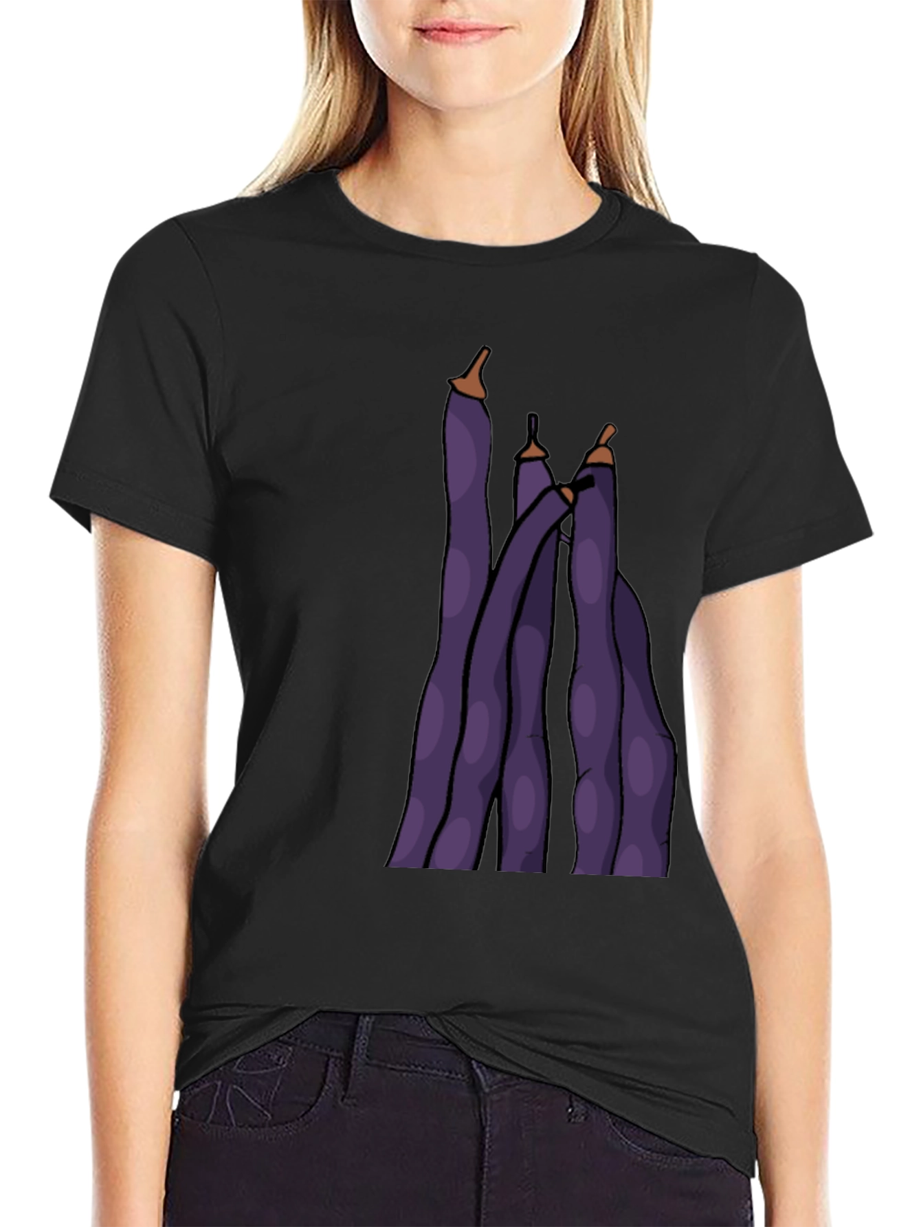 Funky Purple Bean Graphic Tee