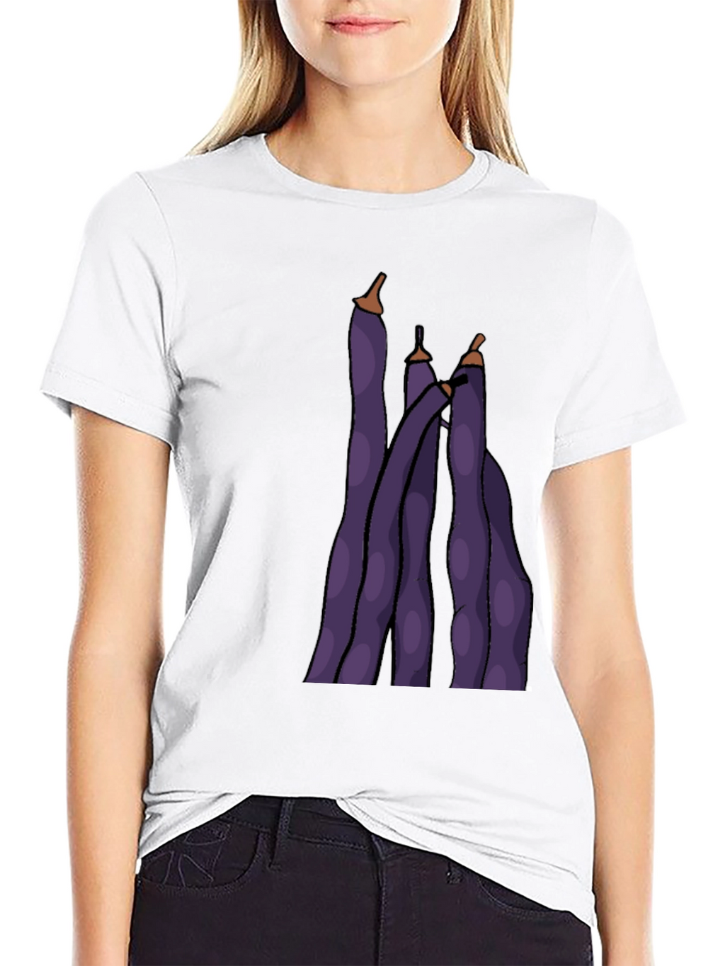Funky Purple Bean Graphic Tee