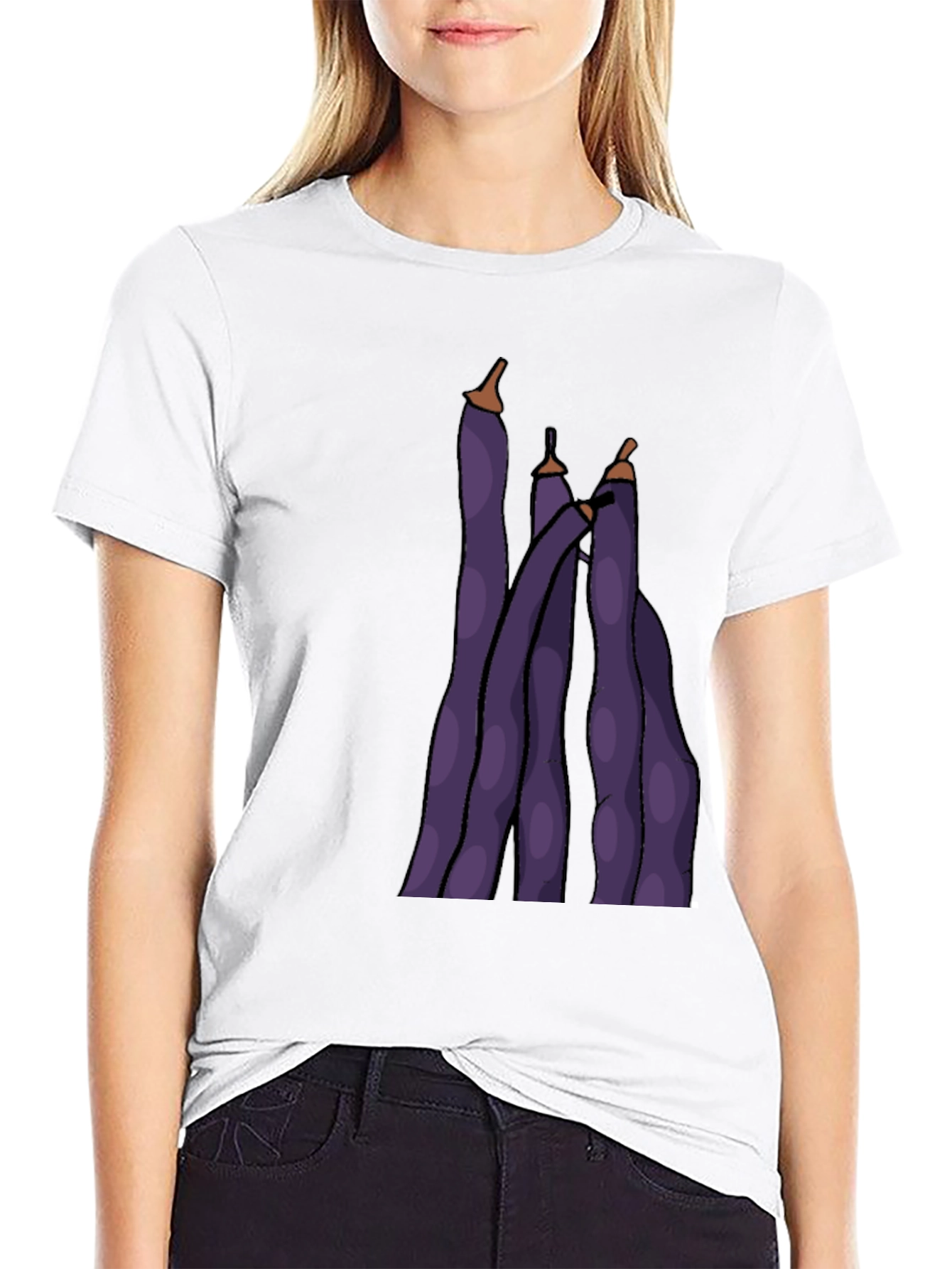 Funky Purple Bean Graphic Tee