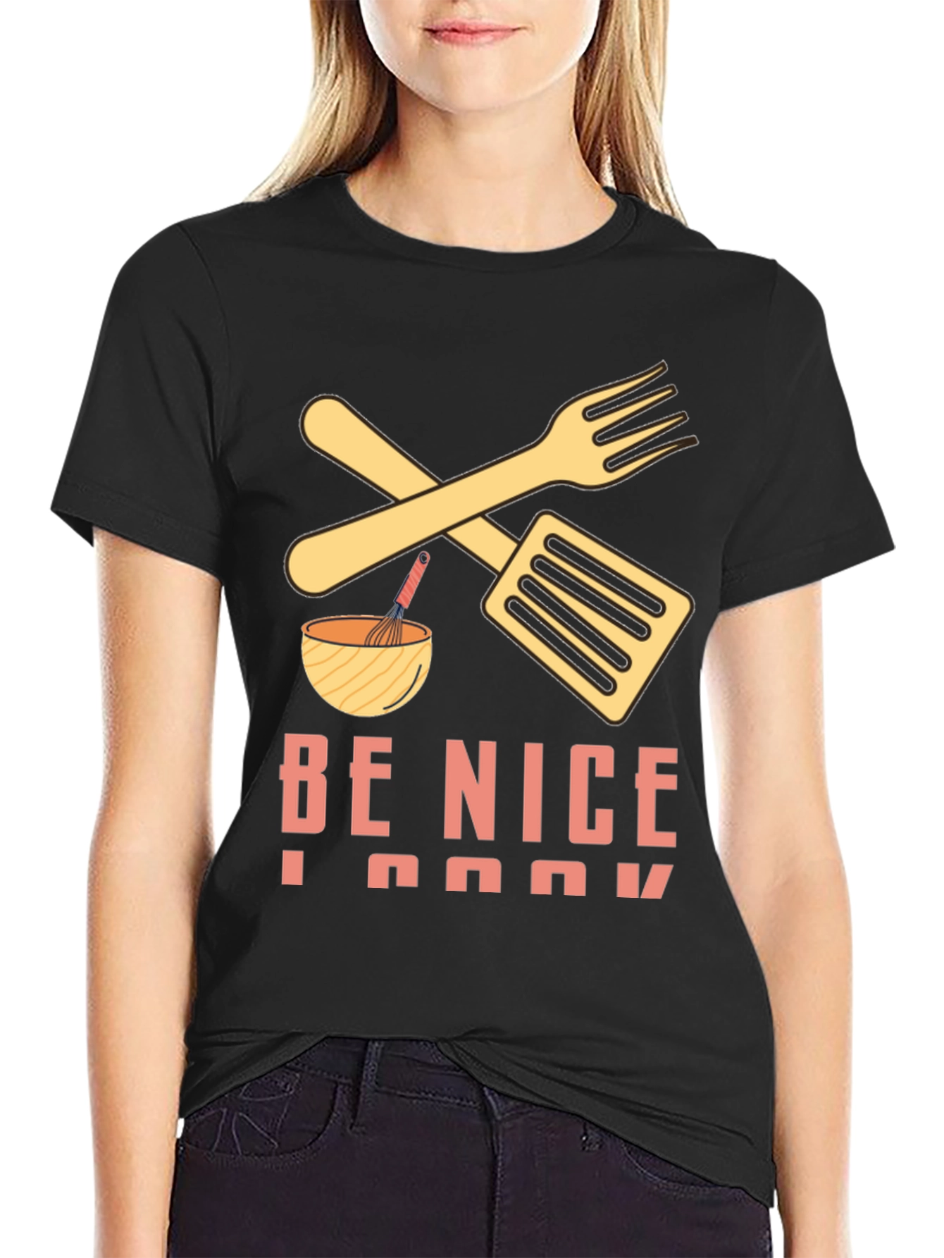 Be Nice I Cook T-Shirt - Funny Kitchen Apparel