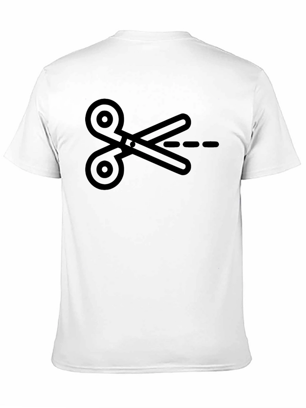 Scissors Graphic Tee - Black Cotton
