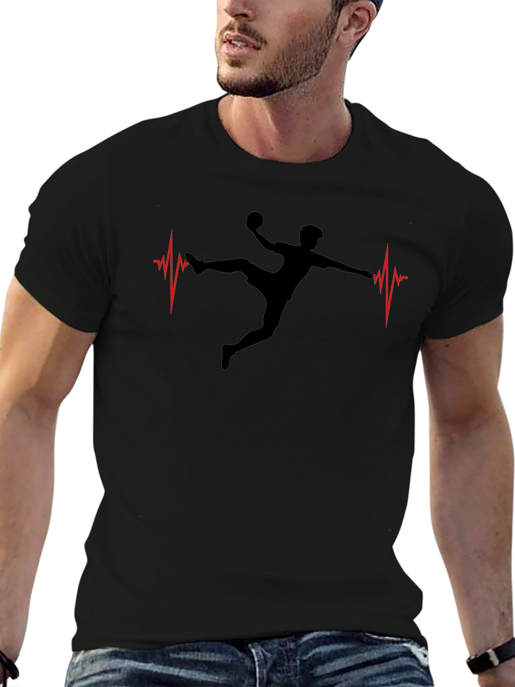 Handball Heartbeat T-Shirt - Sporty Style
