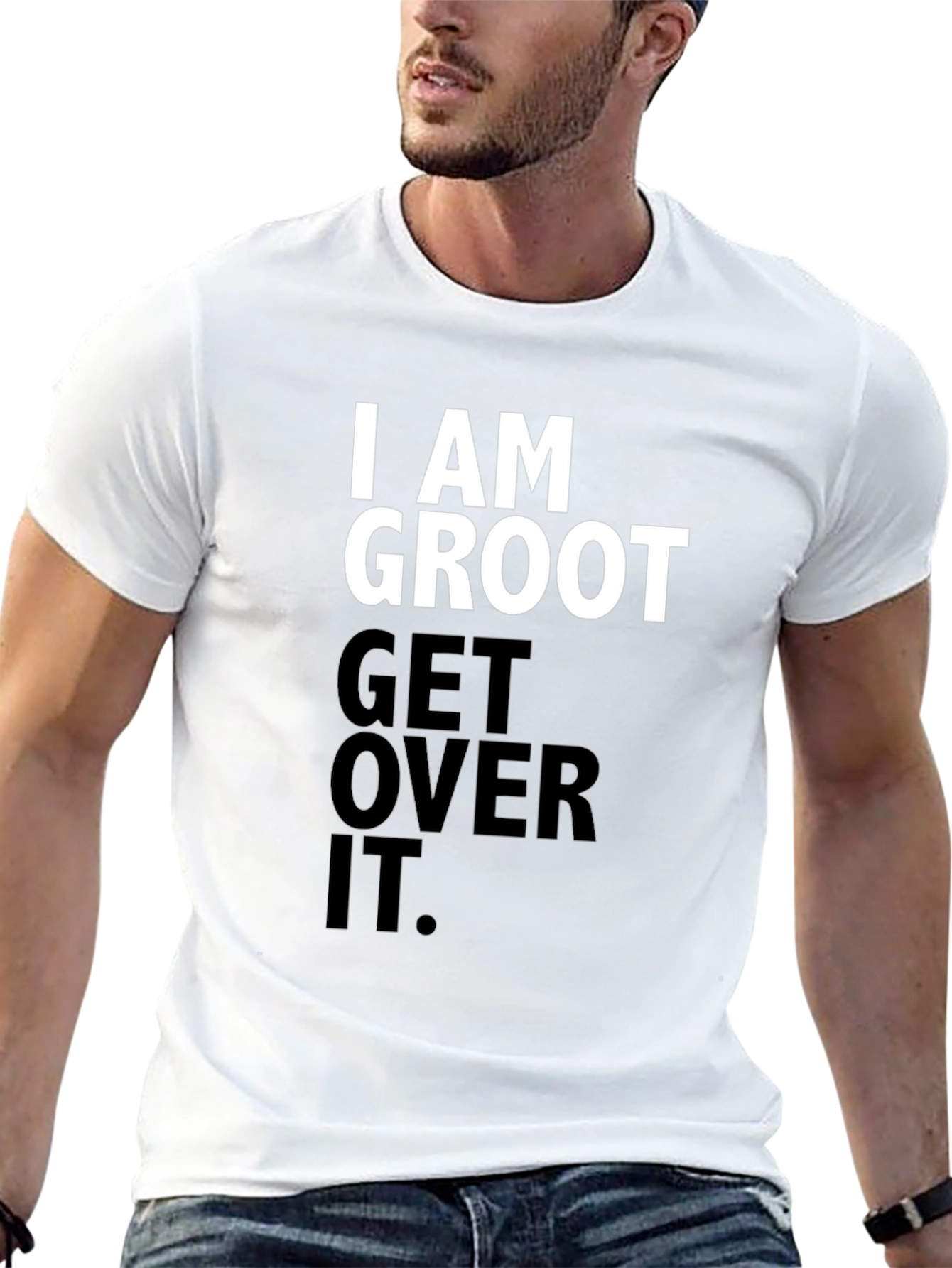 I am Groot T-Shirt - Get Over It - Black