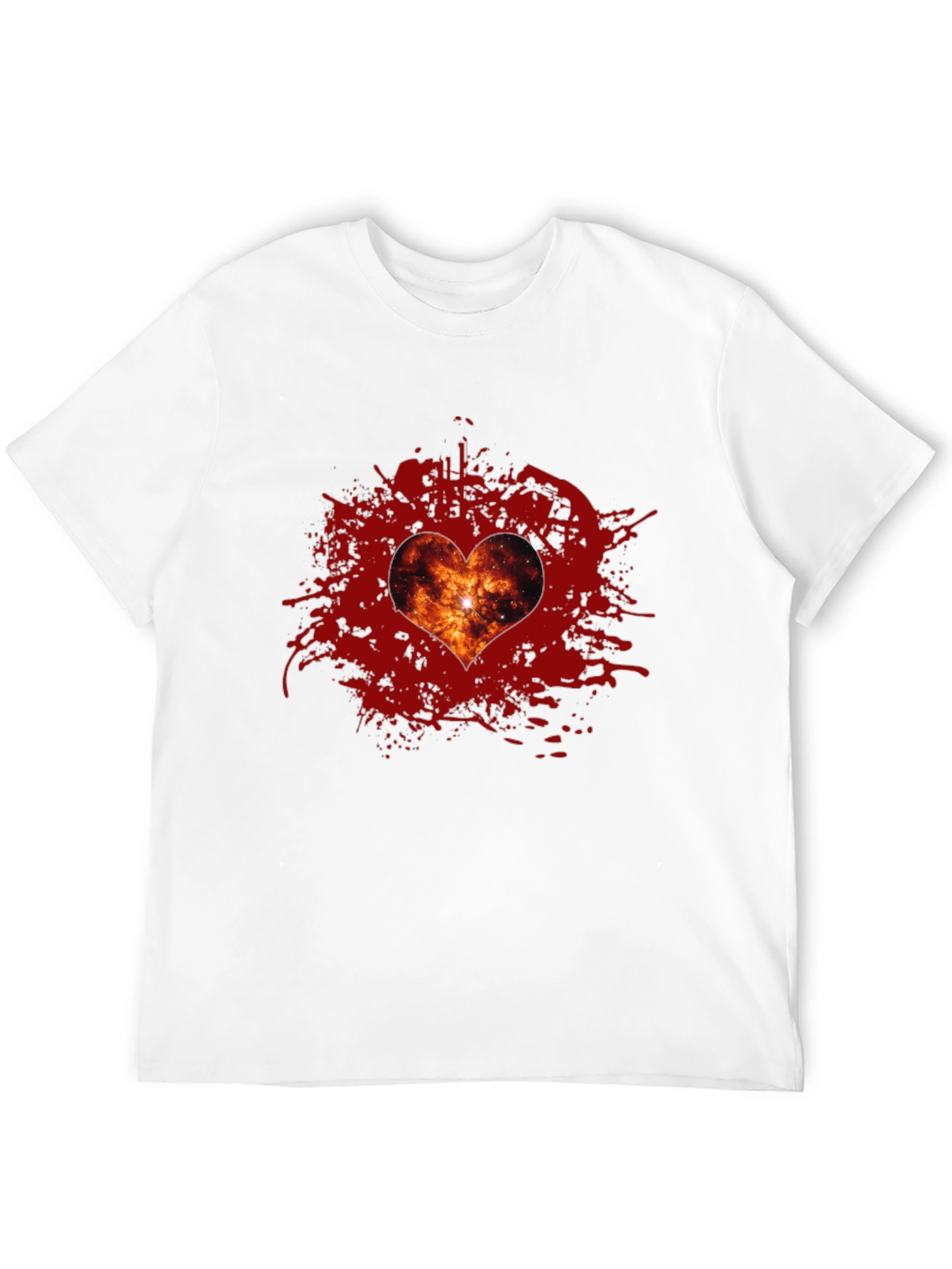 Galaxy Heart T-Shirt - Stylish Graphic Tee