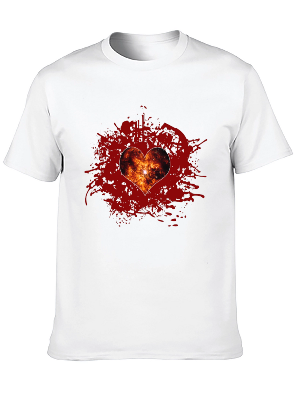 Galaxy Heart T-Shirt - Stylish Graphic Tee