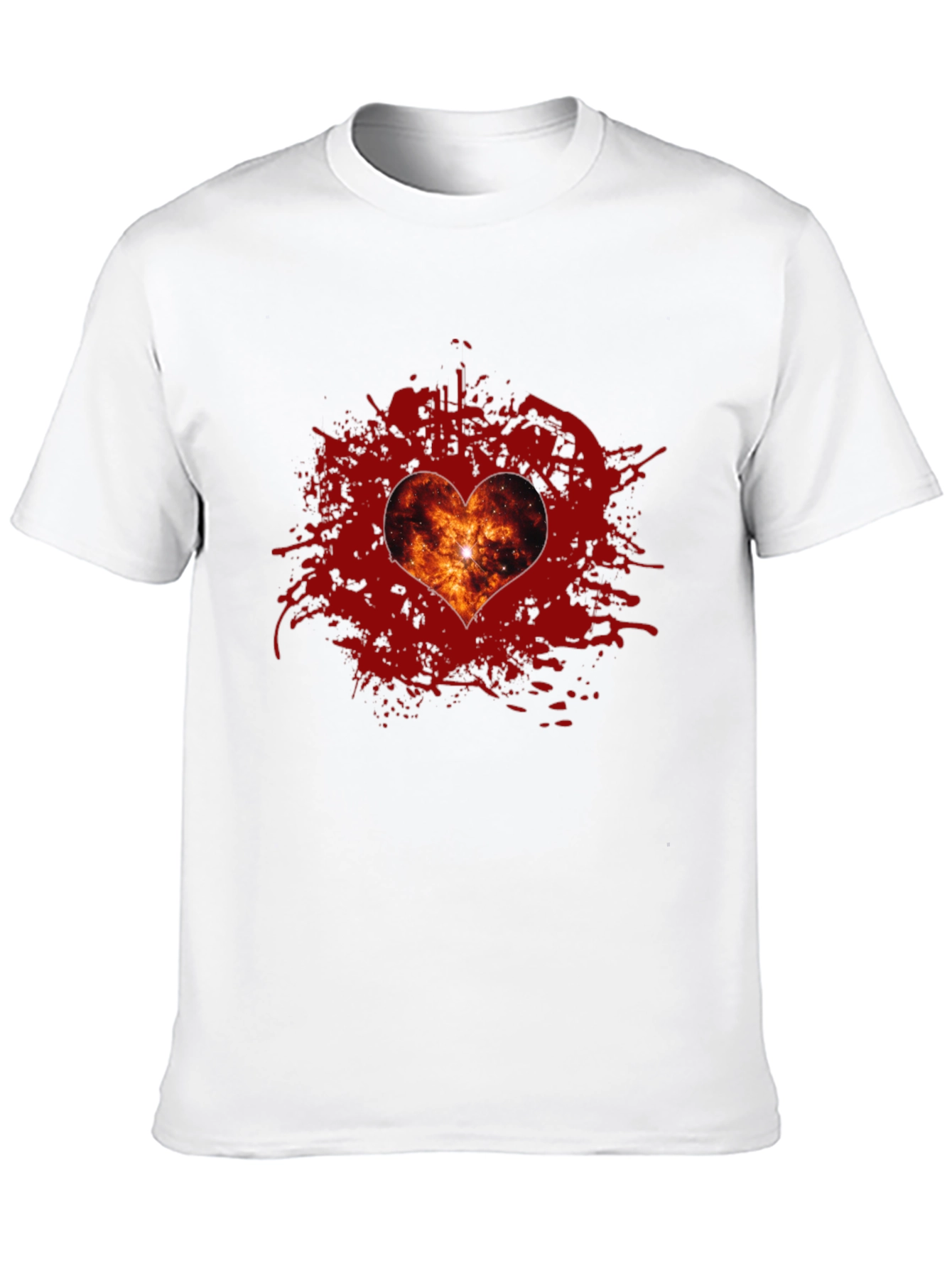 Galaxy Heart T-Shirt - Stylish Graphic Tee