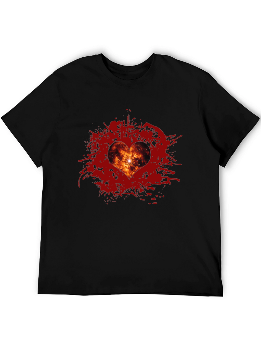 Galaxy Heart T-Shirt - Stylish Graphic Tee