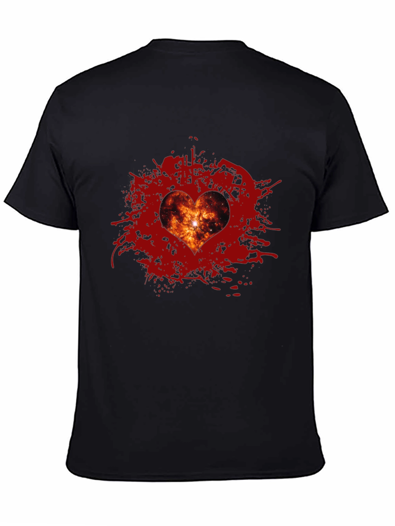 Galaxy Heart T-Shirt - Stylish Graphic Tee