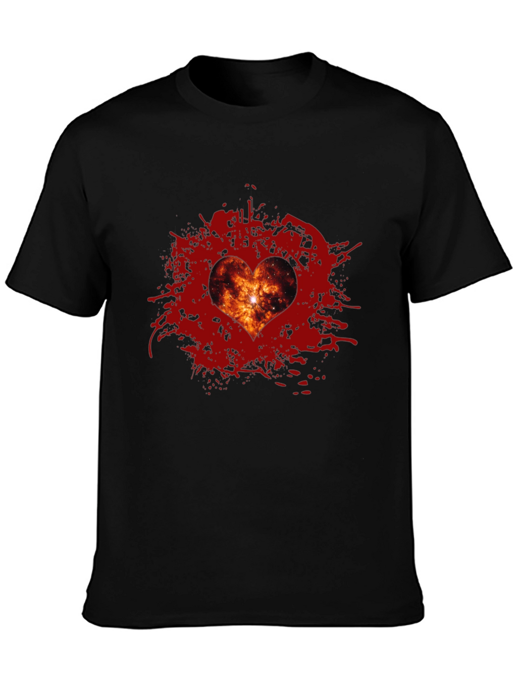 Galaxy Heart T-Shirt - Stylish Graphic Tee