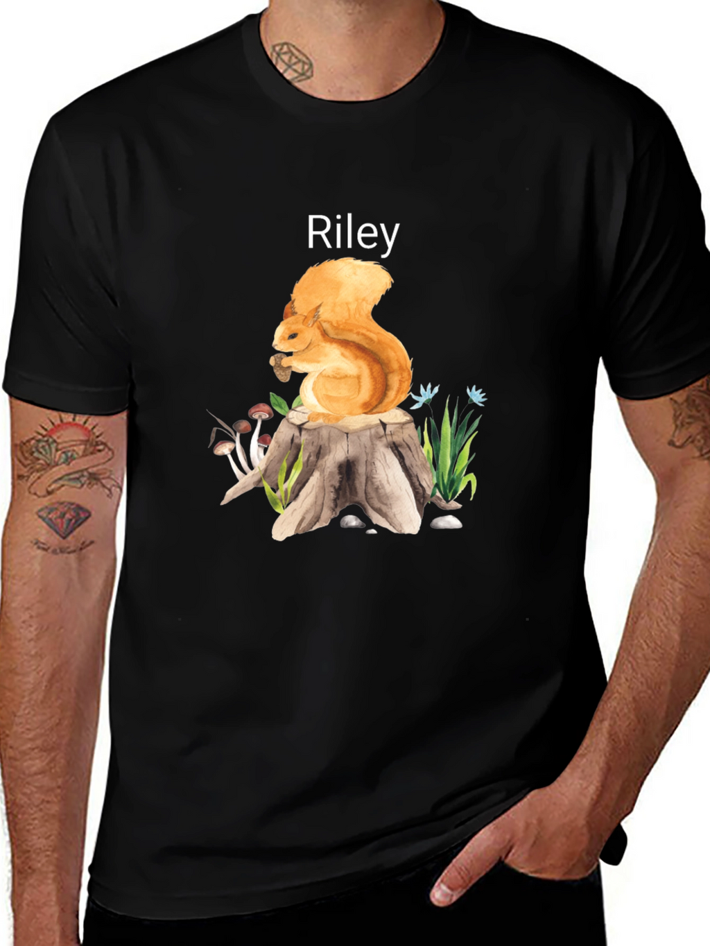 Riley Squirrel Stump T-Shirt