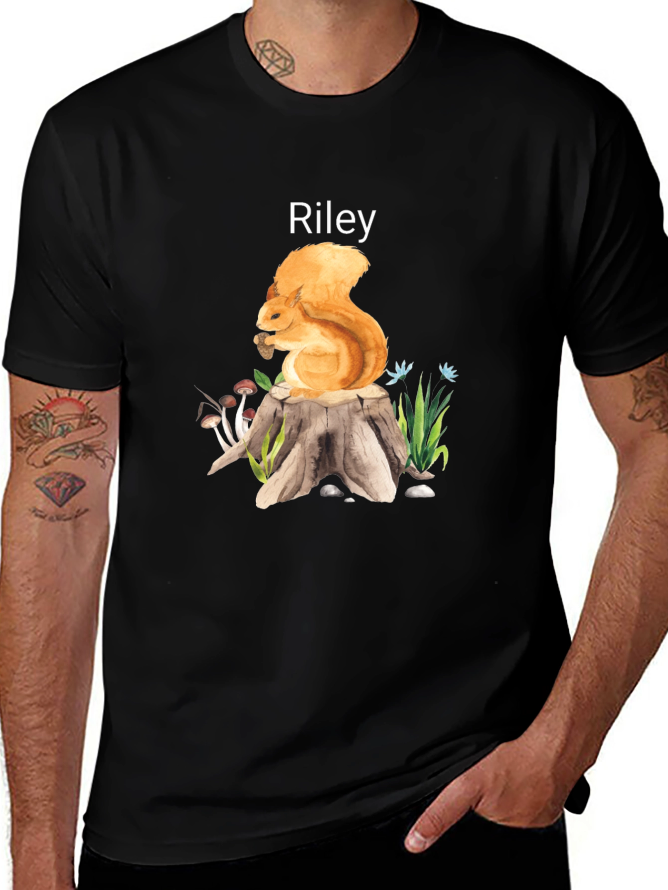 Riley Squirrel Stump T-Shirt
