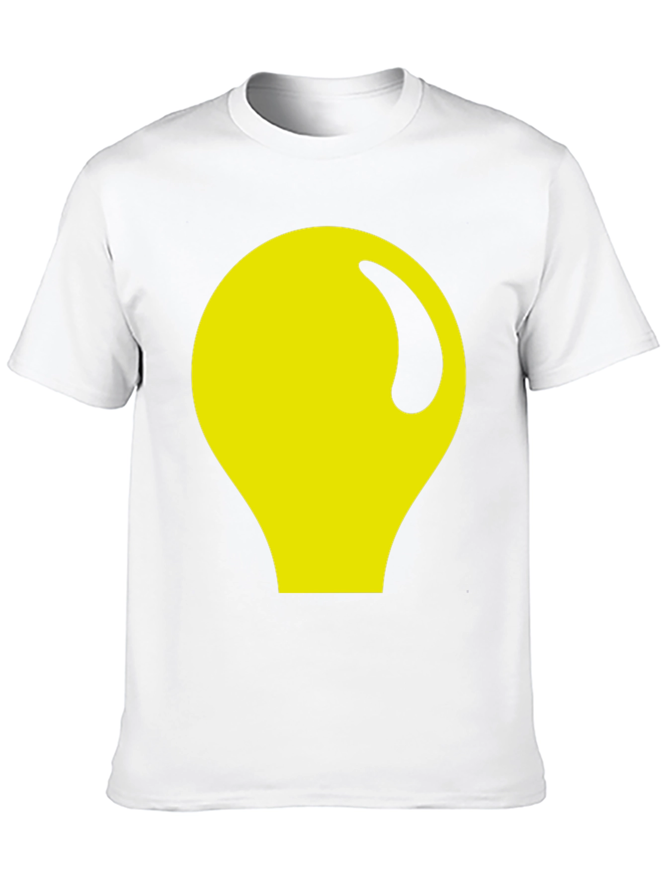 Abstract Yellow Graphic Black Tee