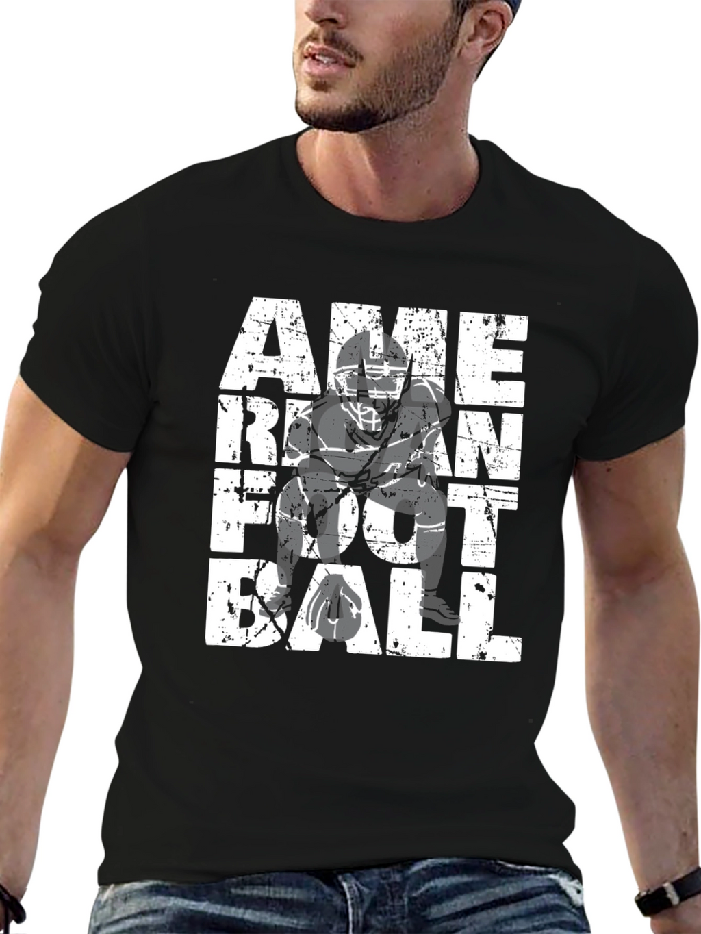 American Football Graphic T-Shirt
