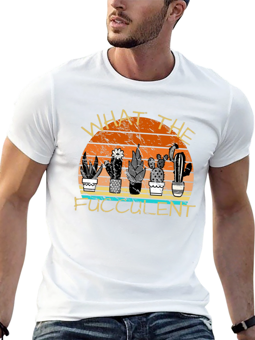 What the Fucculent Cactus T-Shirt