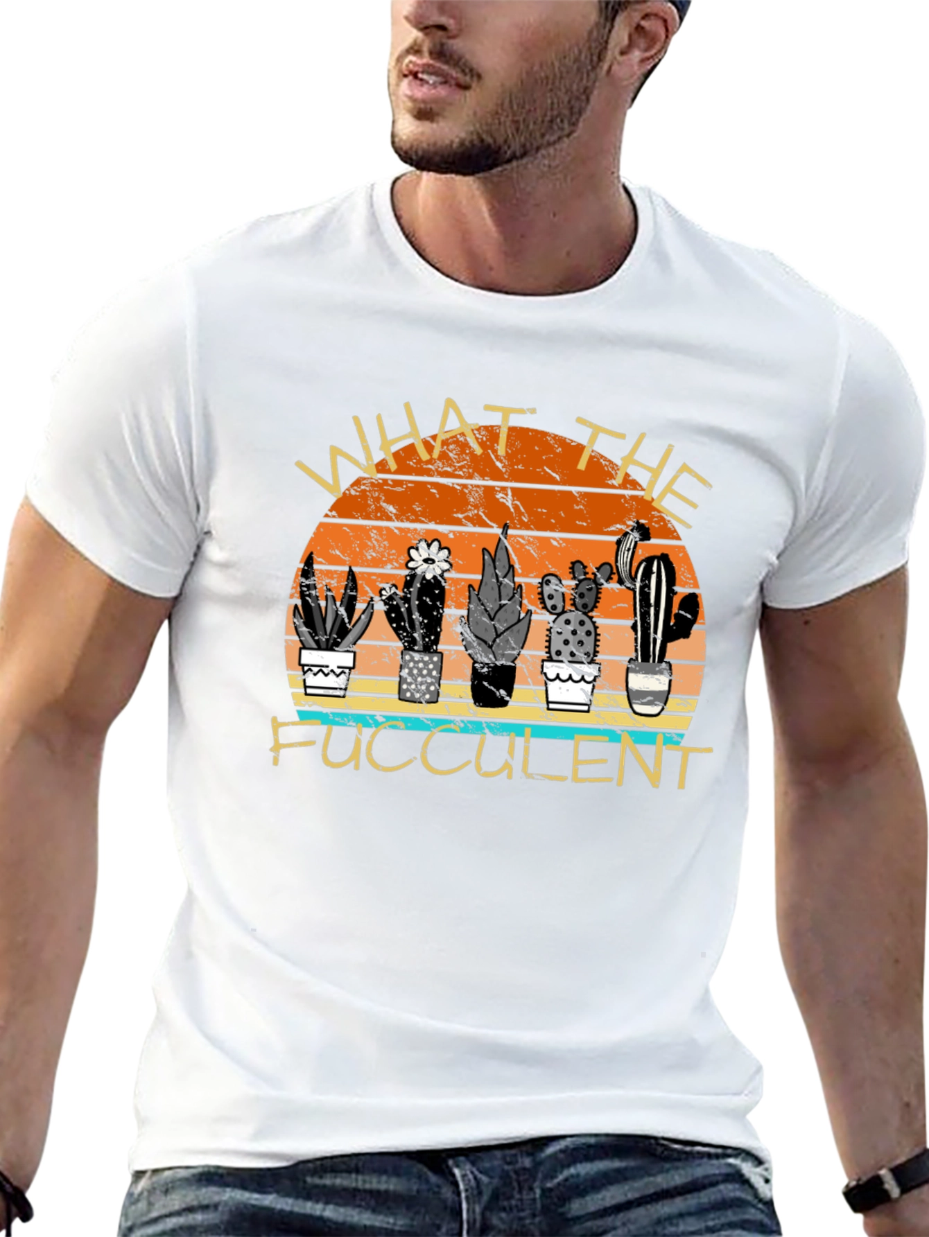 What the Fucculent Cactus T-Shirt