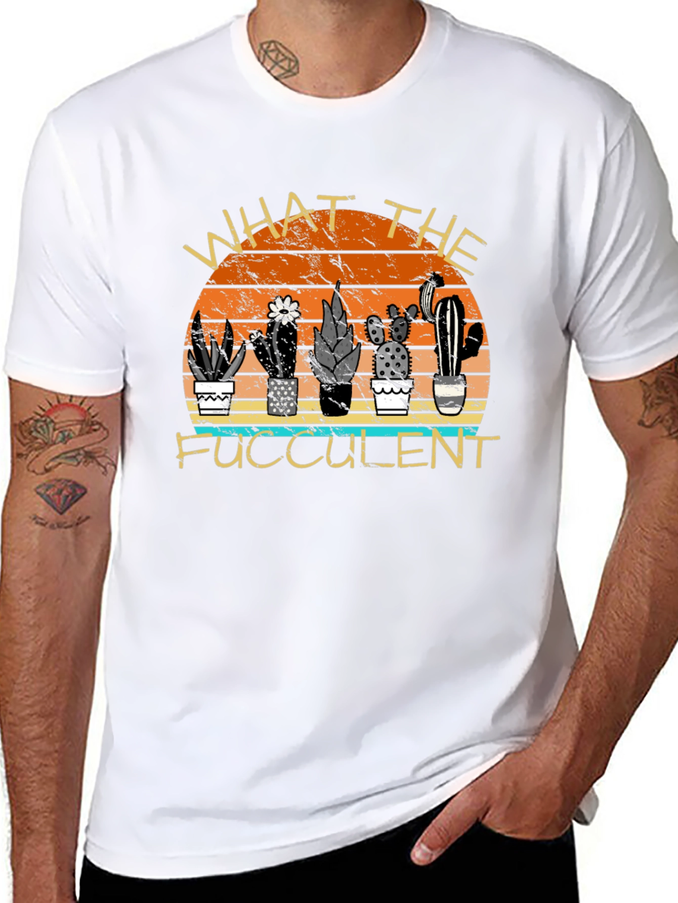 What the Fucculent Cactus T-Shirt