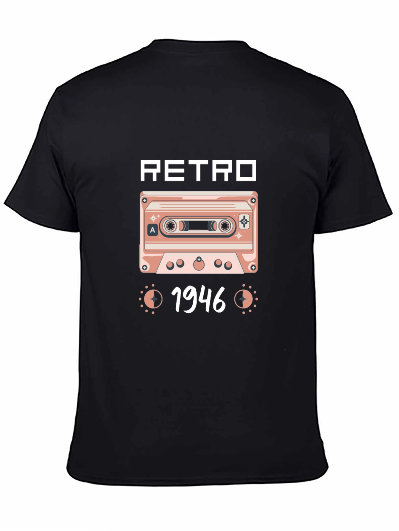 Retro 1946 Cassette Tape Graphic T-Shirt
