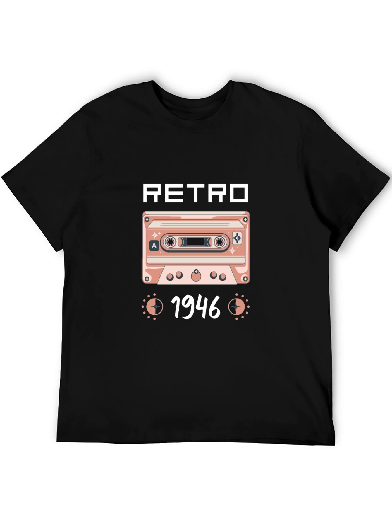 Retro 1946 Cassette Tape Graphic T-Shirt